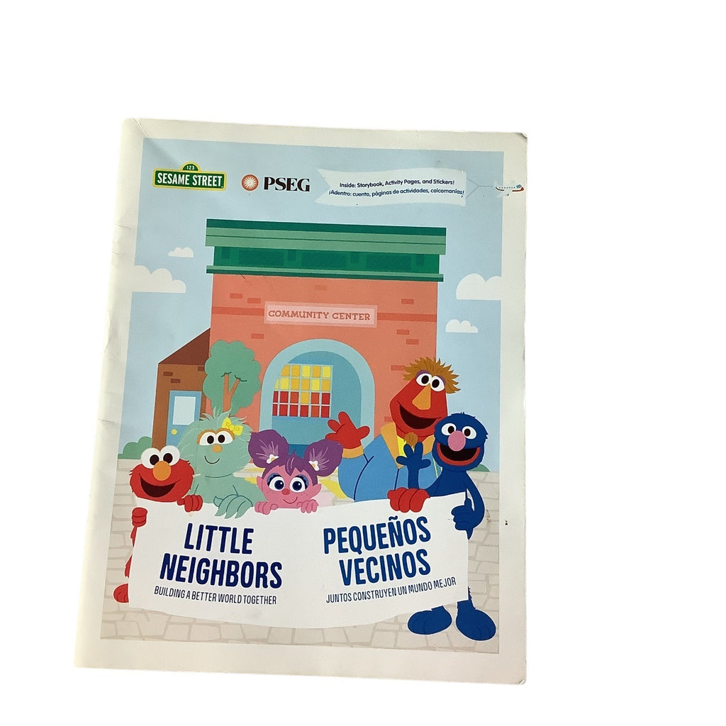 Sesame Street Little Neighbors Activity Book Bilingual Kids Collaboration PSEG