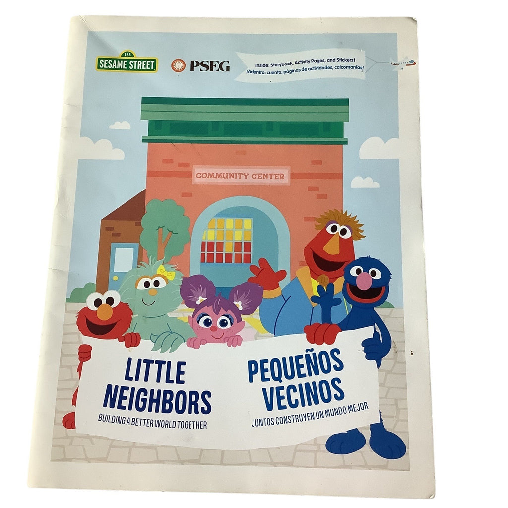 Sesame Street Little Neighbors Activity Book Bilingual Kids Collaboration PSEG