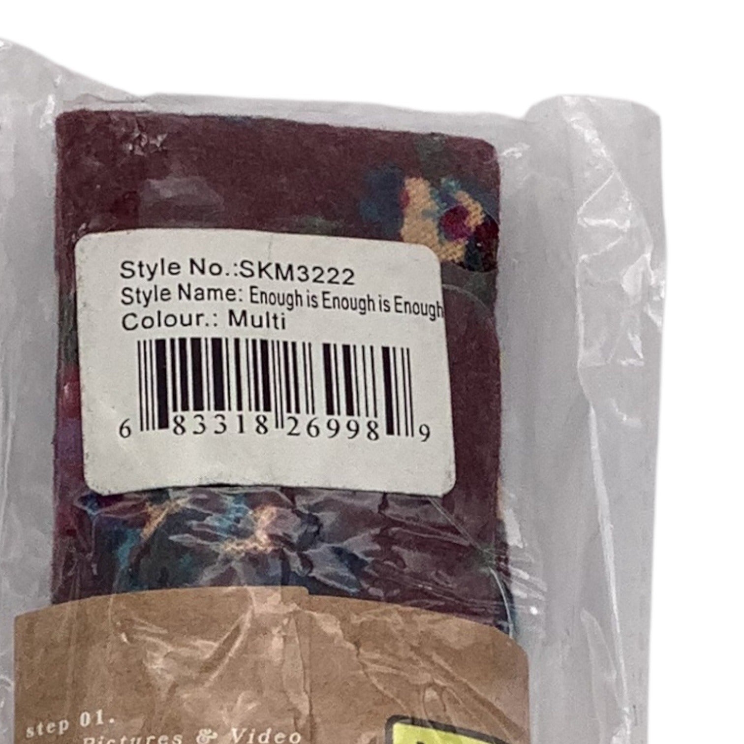 Skinny Tie Madness Mens Floral Neck Tie Burgundy Multicolor Cotton SKM3222