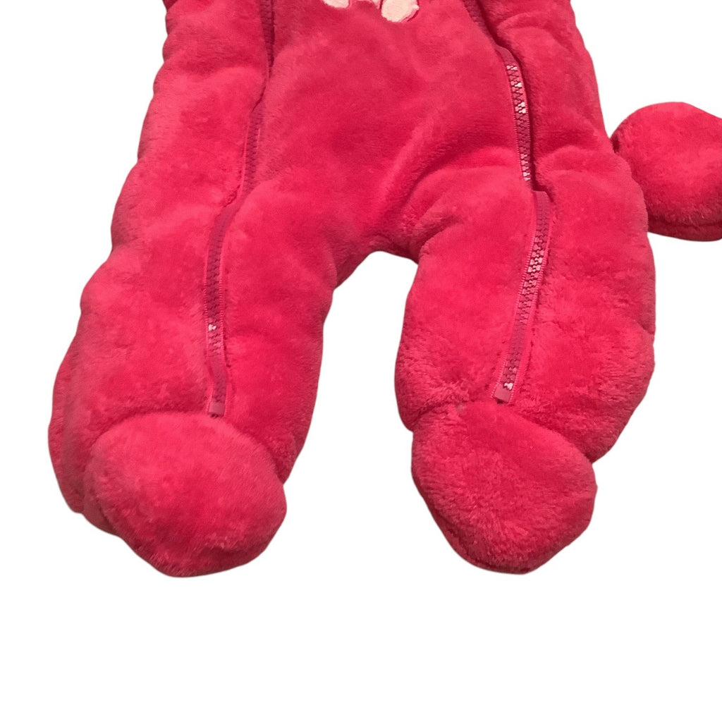 Take Me Home By C.I Baby Girls Pink Hooded Snowsuit With Mittens Size 3/6M Bear Design