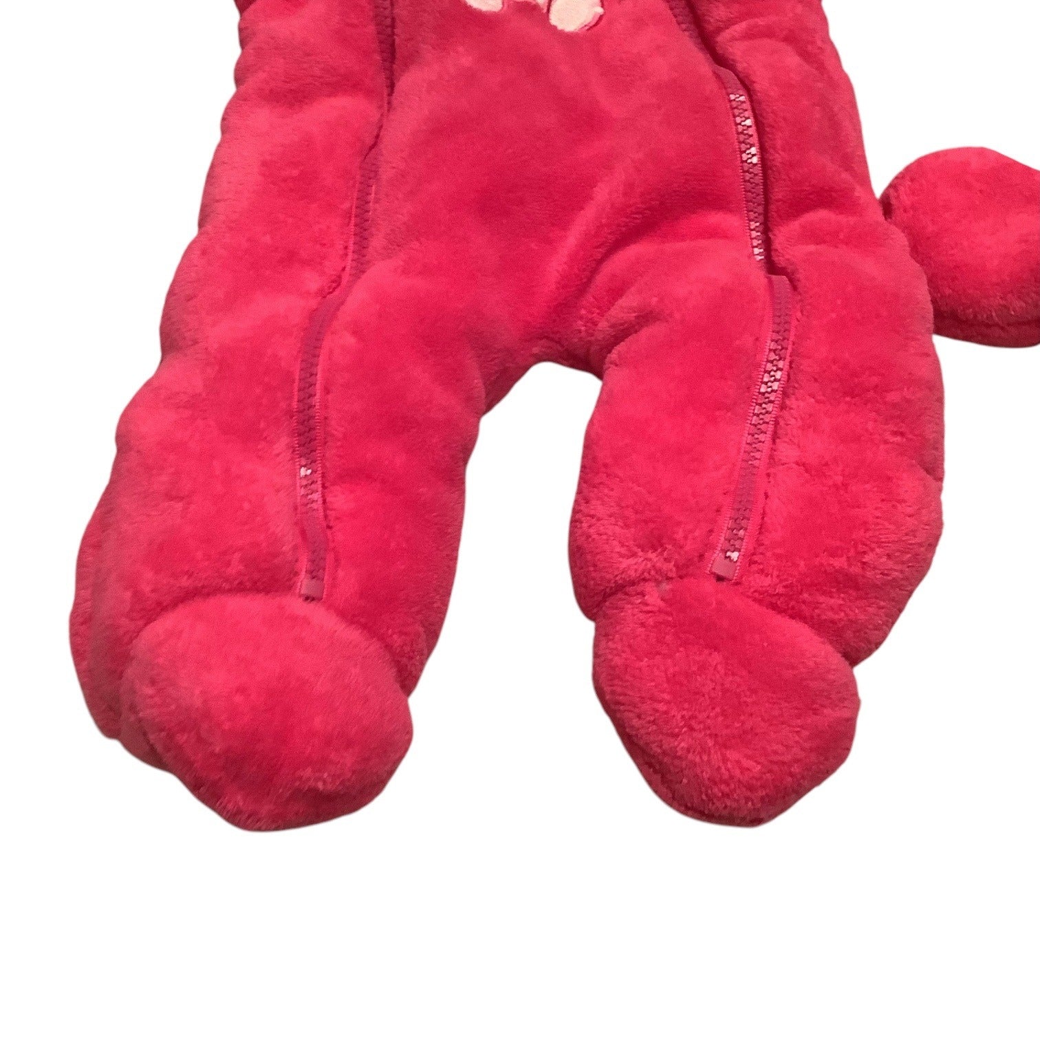 Take Me Home By C.I Baby Girls Pink Hooded Snowsuit With Mittens Size 3/6M Bear Design