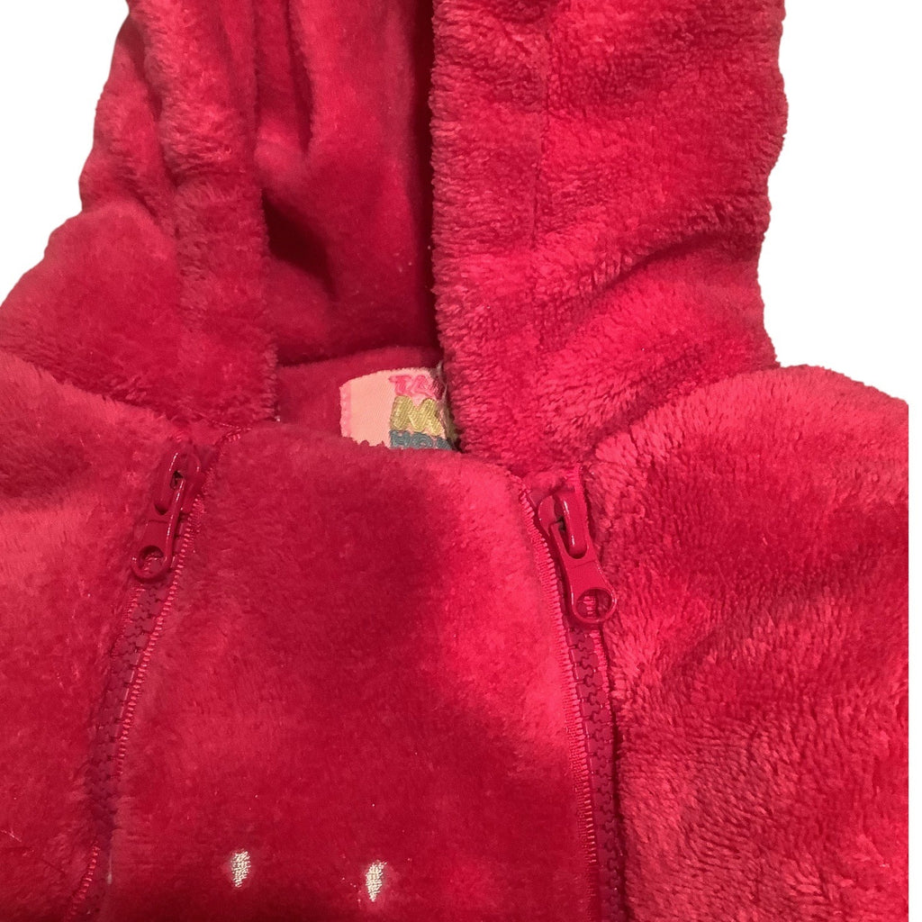 Take Me Home By C.I Baby Girls Pink Hooded Snowsuit With Mittens Size 3/6M Bear Design