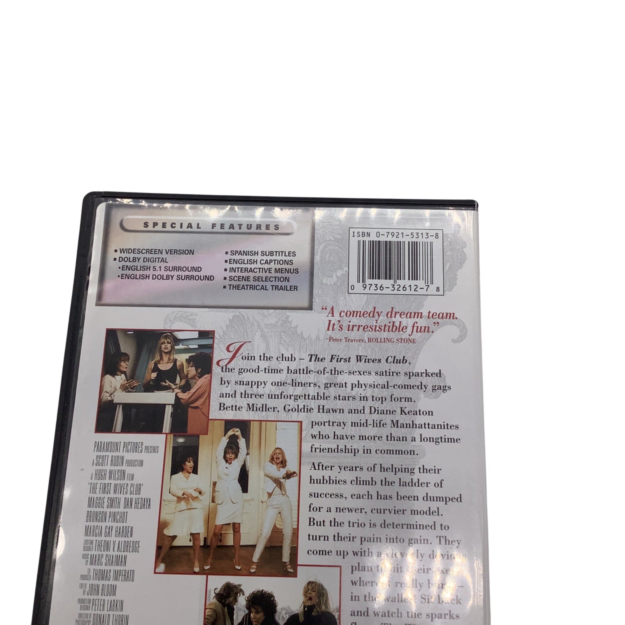 The First Wives Club DVD 1996 Widescreen Edition Bette Midler Comedy Movie
