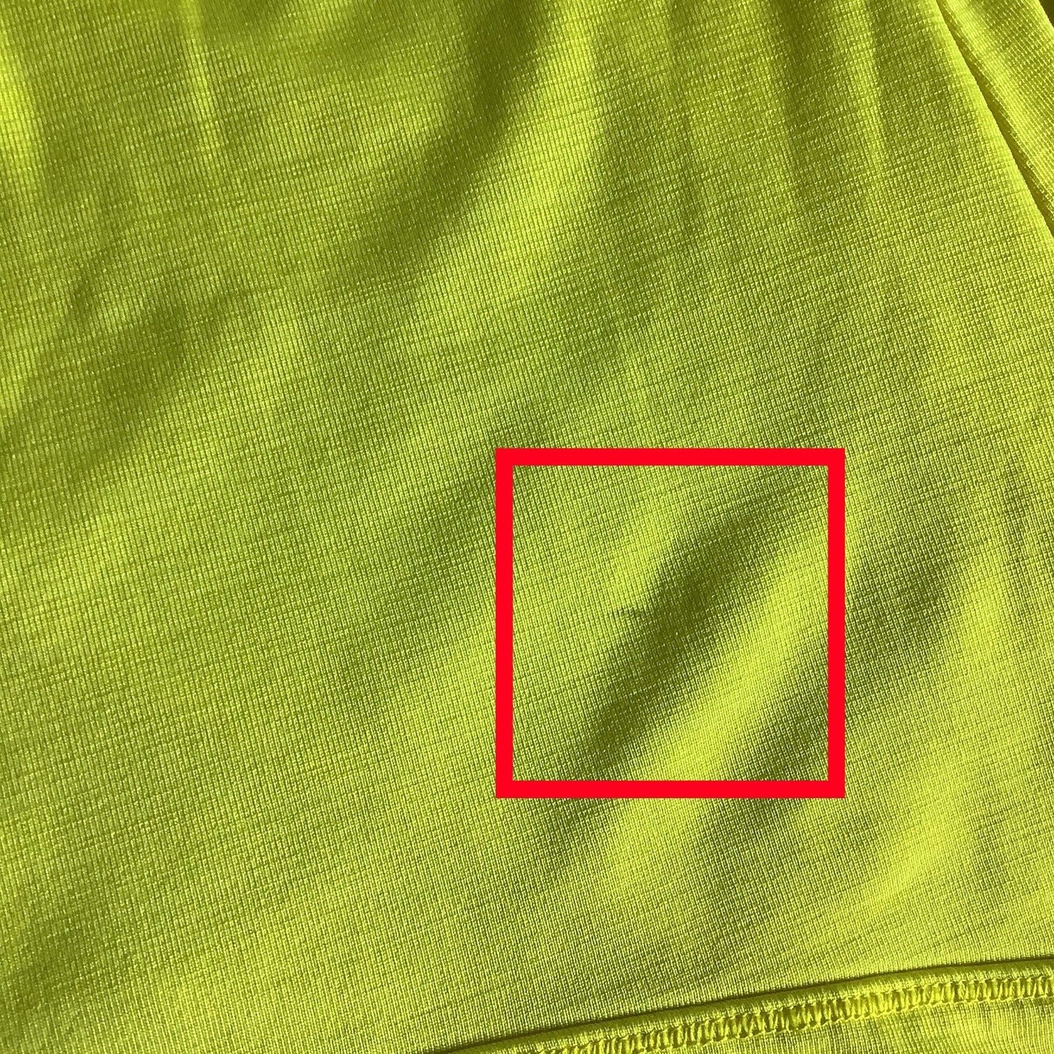 Calvin Klein Performance Quick Dry Womens Yellow Hooded Long Sleeve Ruched Top M