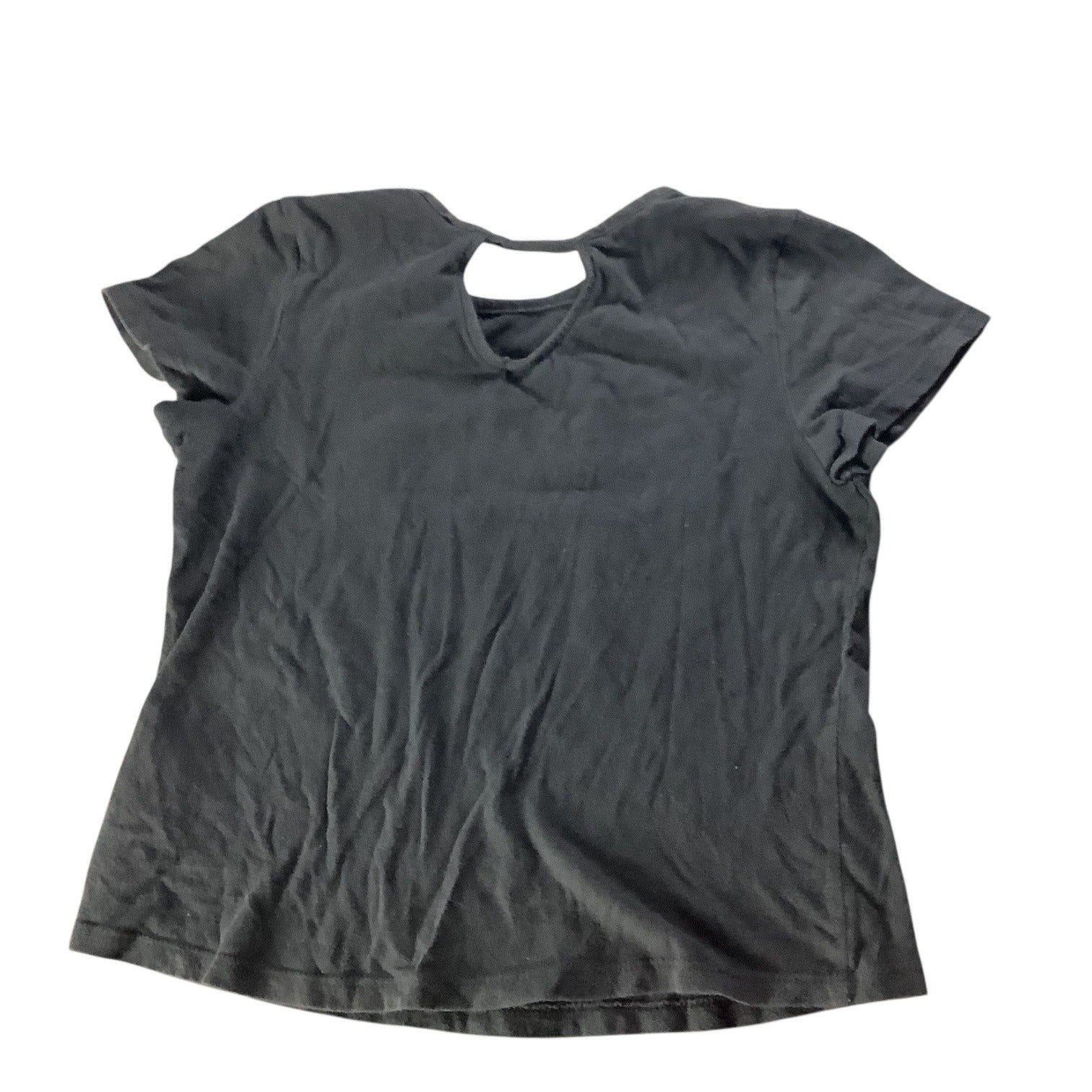 Old Navy Girls Black Graphic Tee "Power To The Girls" Design Short Sleeve M (8)