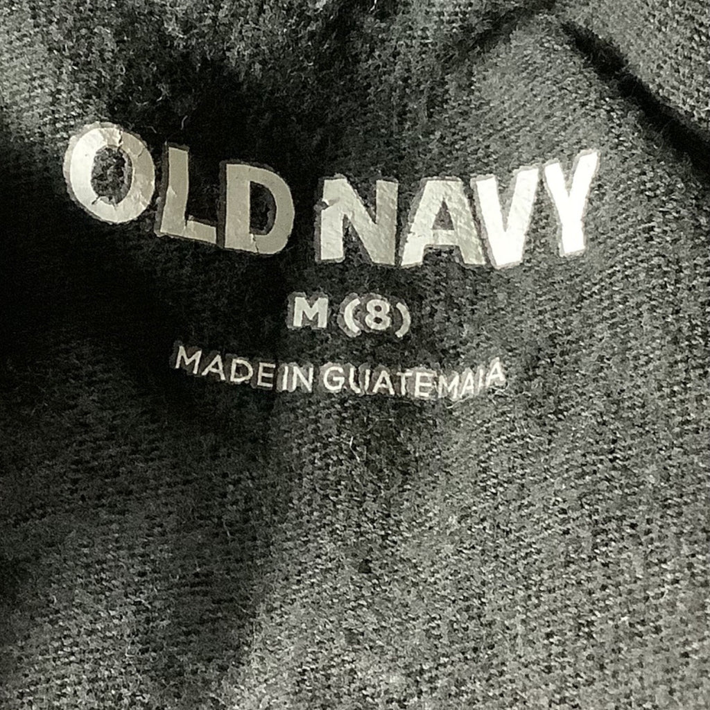 Old Navy Girls Black Graphic Tee "Power To The Girls" Design Short Sleeve M (8)