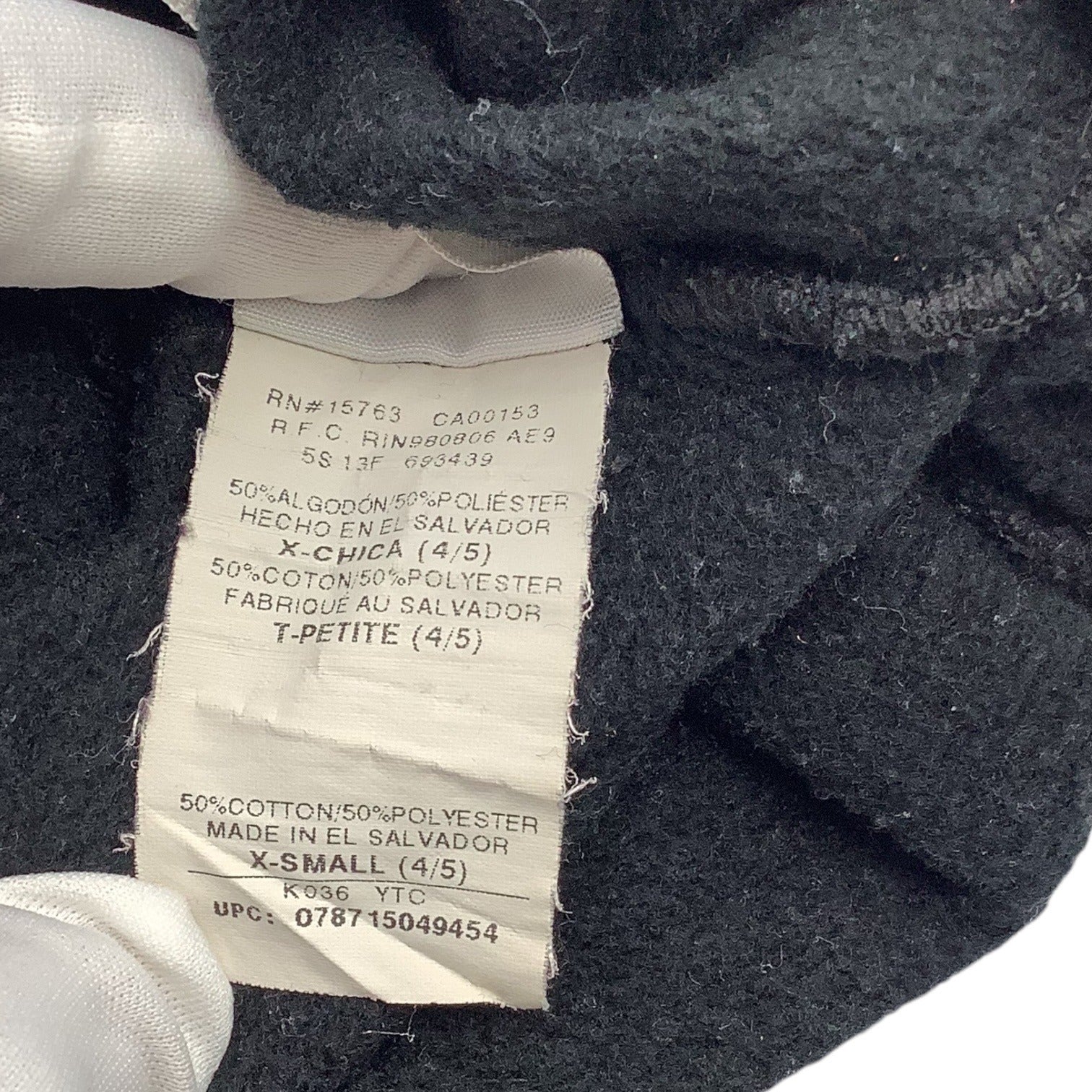 Hanes Girls Black ComfortBlend Fleece Sweatpants Open Leg XS 4/5