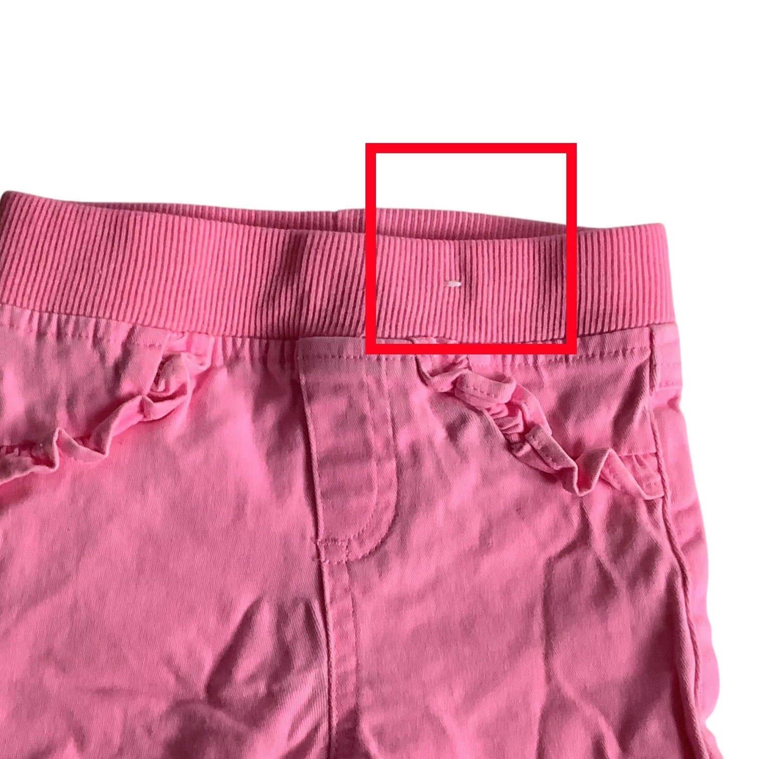 Garanimals Baby Girl Pink Ruffled Pants Size 3-6M Elastic Waist Cotton Blend