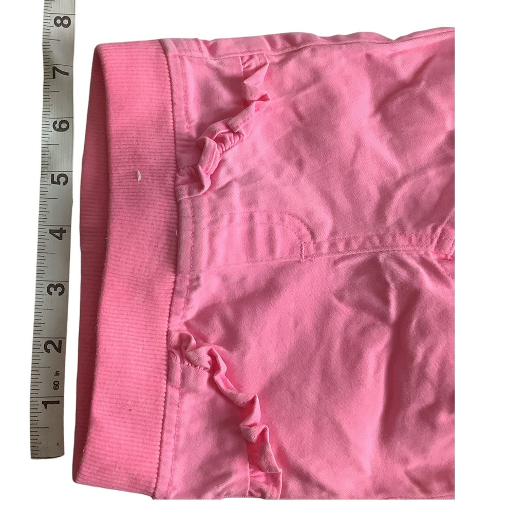 Garanimals Baby Girl Pink Ruffled Pants Size 3-6M Elastic Waist Cotton Blend