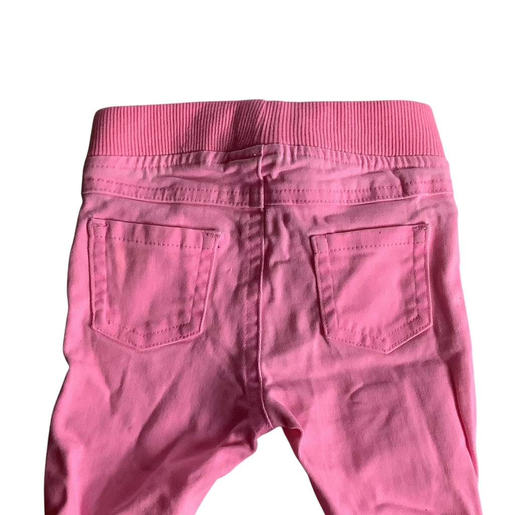 Garanimals Baby Girl Pink Ruffled Pants Size 3-6M Elastic Waist Cotton Blend