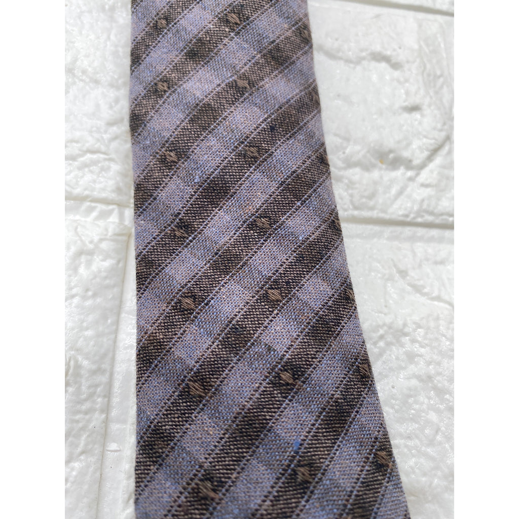 Skinny Tie Madness Mens Striped Tie Multicolor 100% Cotton SKM3228