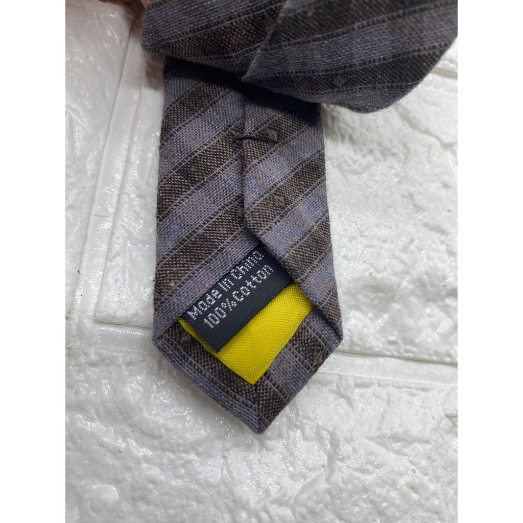 Skinny Tie Madness Mens Striped Tie Multicolor 100% Cotton SKM3228