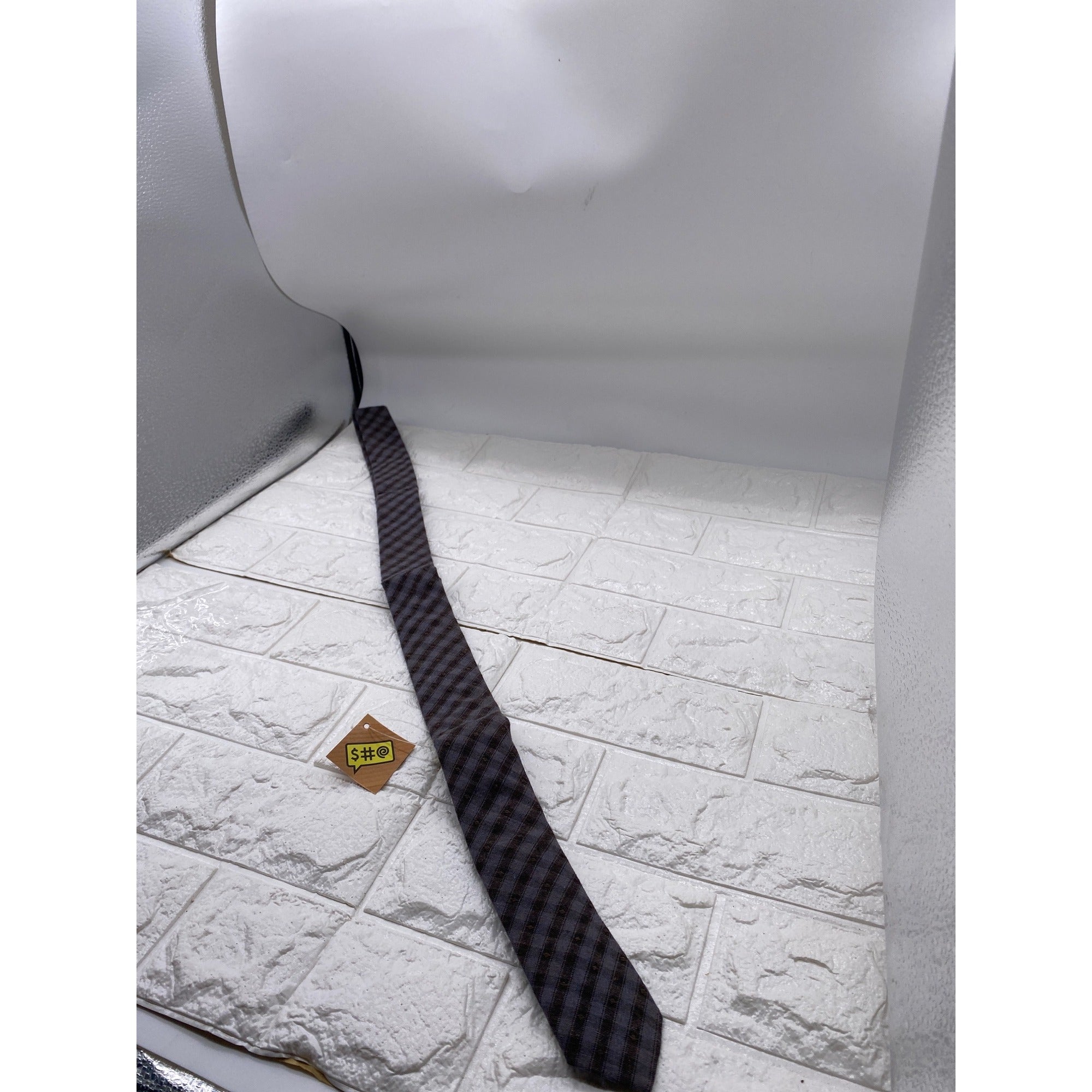 Skinny Tie Madness Mens Striped Tie Multicolor 100% Cotton SKM3228