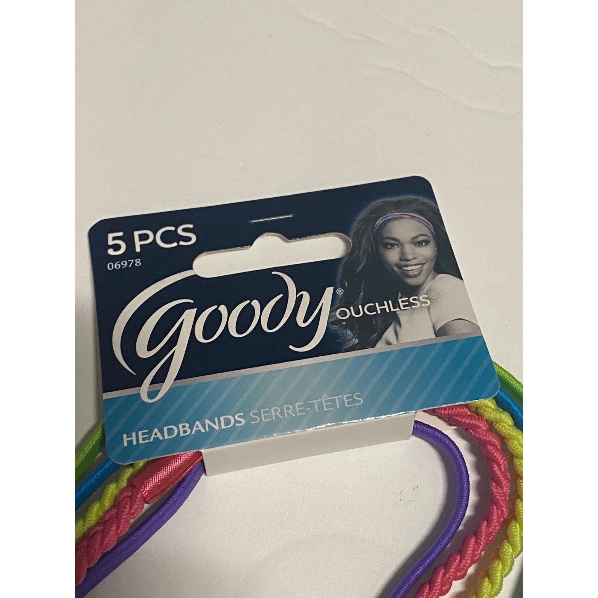 Goody 5 Piece Multicolor Ouchless Headbands Style 06978 Hair Accessories