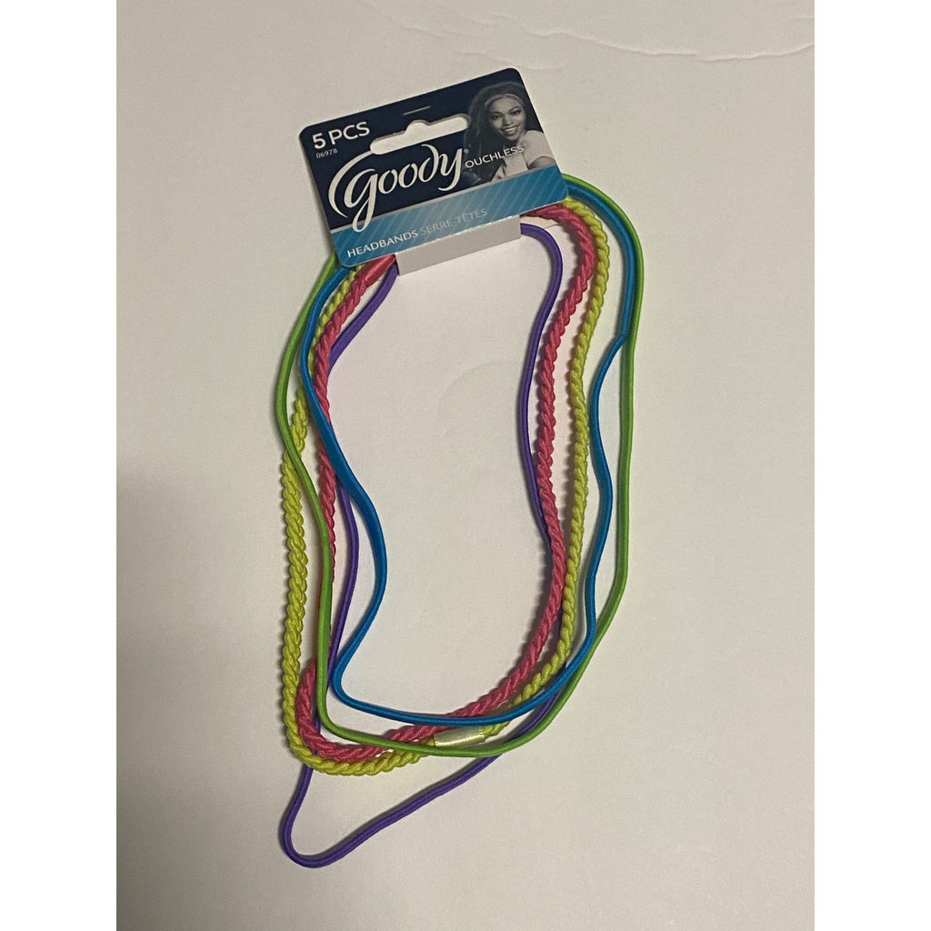 Goody 5 Piece Multicolor Ouchless Headbands Style 06978 Hair Accessories