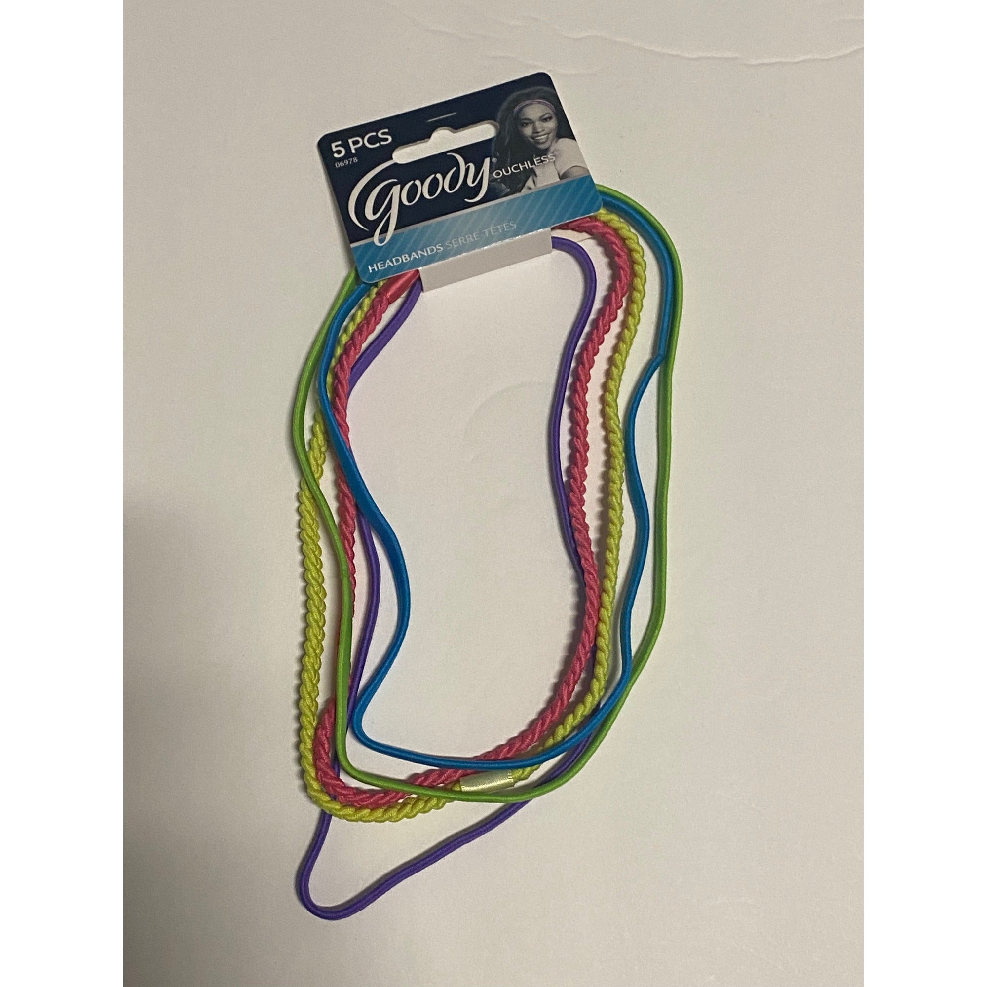 Goody 5 Piece Multicolor Ouchless Headbands Style 06978 Hair Accessories