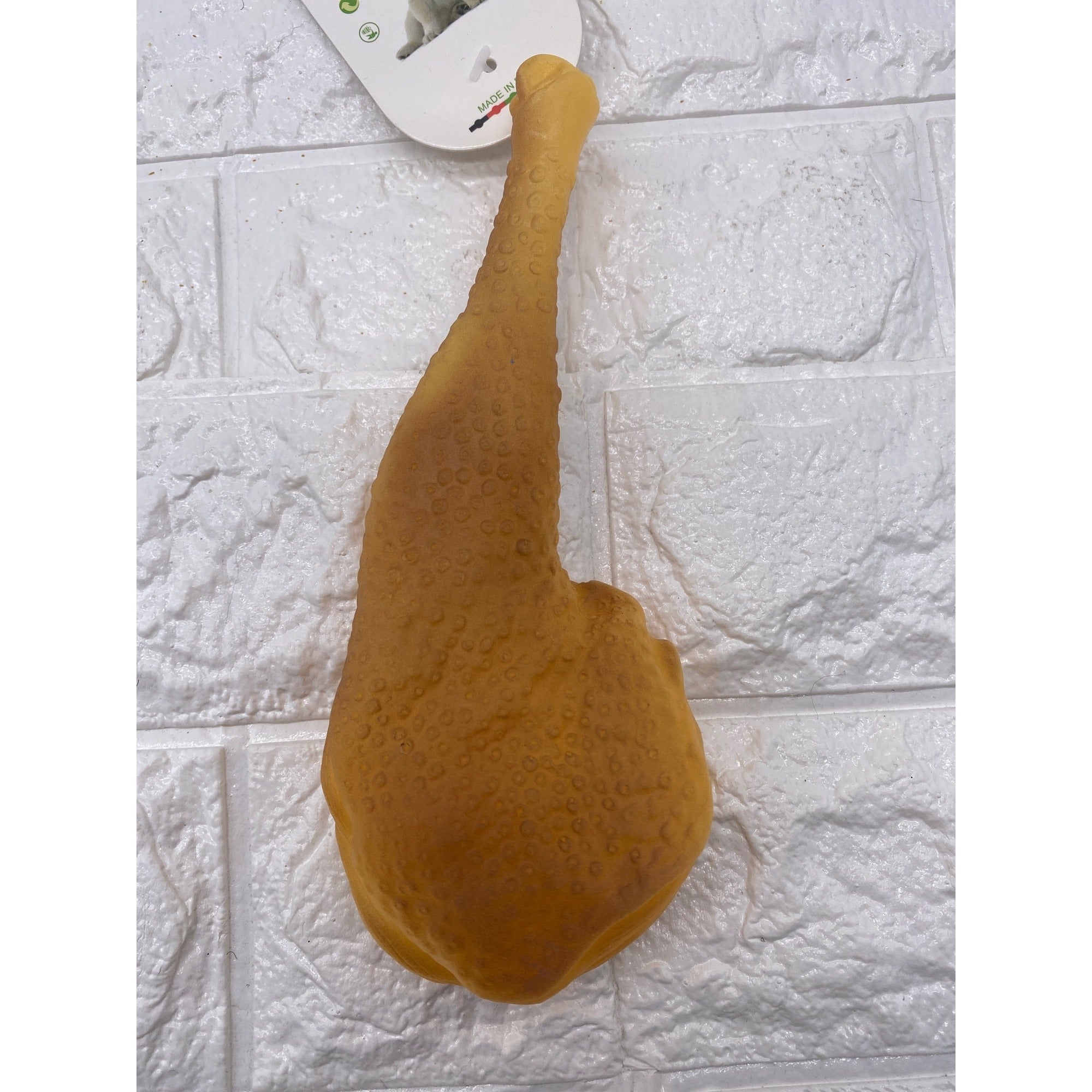 Viva-Z Rubber Squeaky Chicken Pet Toy Durable & Fun Yellow 9” Size For Pets