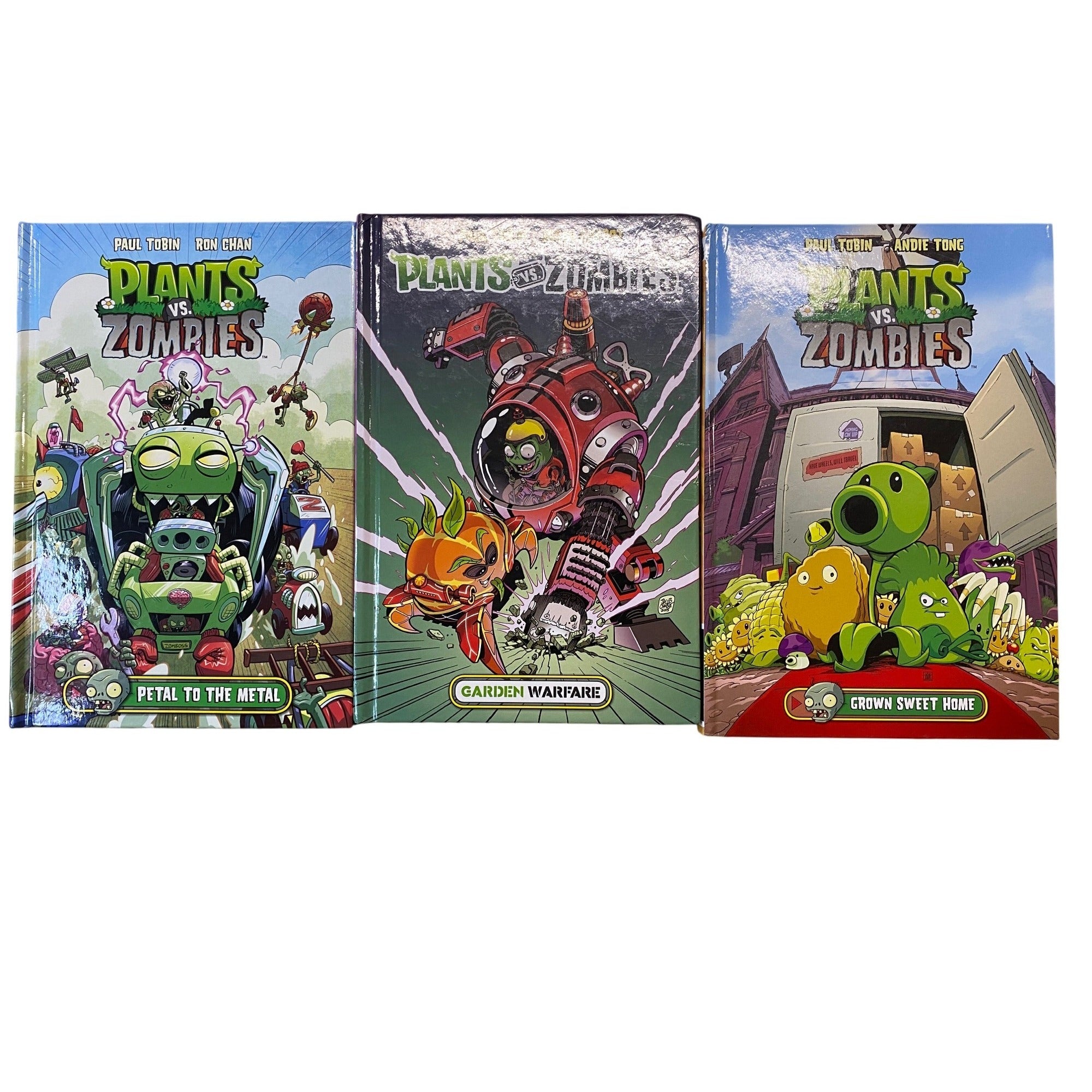 Plants Vs. Zombies Hardcover Graphic Novels Book Lot Of 3 Paul Tobin