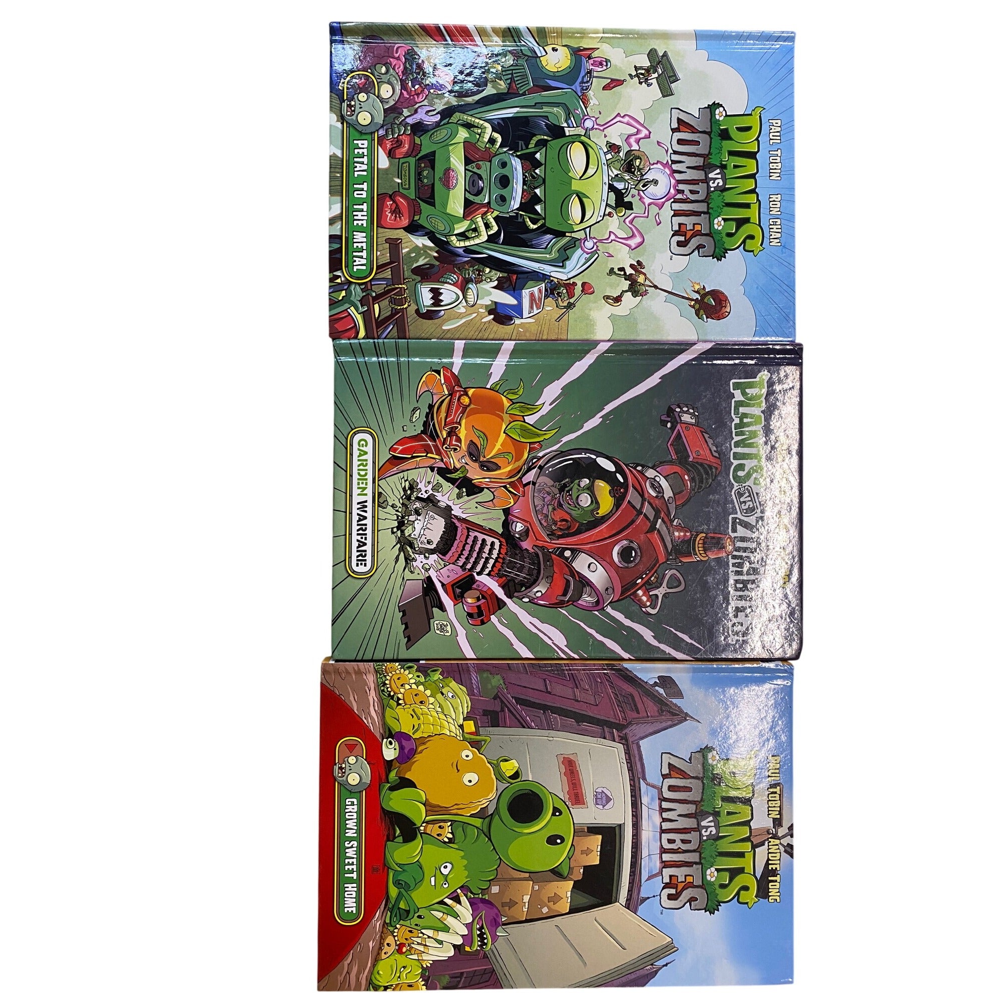 Plants Vs. Zombies Hardcover Graphic Novels Book Lot Of 3 Paul Tobin