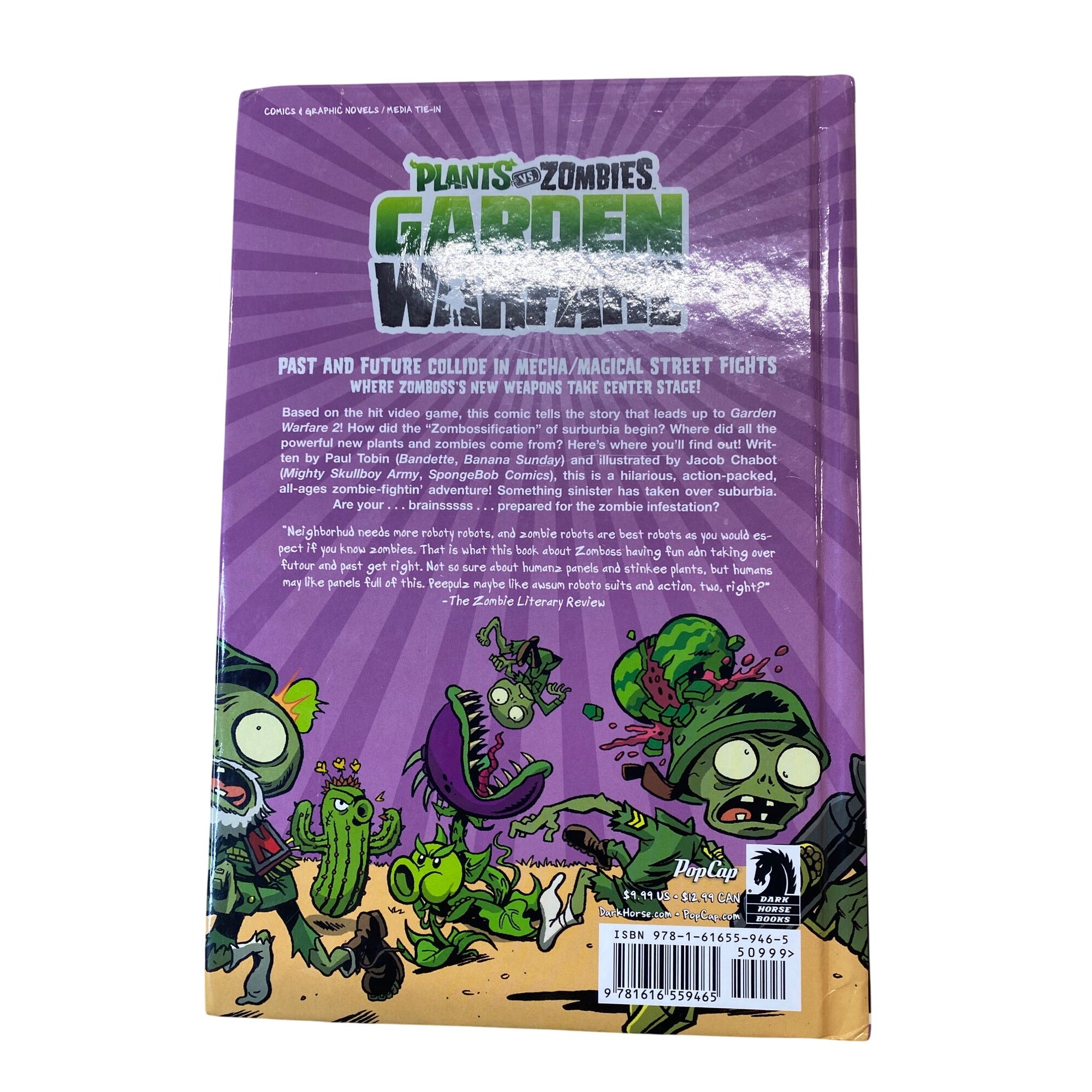 Plants Vs. Zombies Hardcover Graphic Novels Book Lot Of 3 Paul Tobin