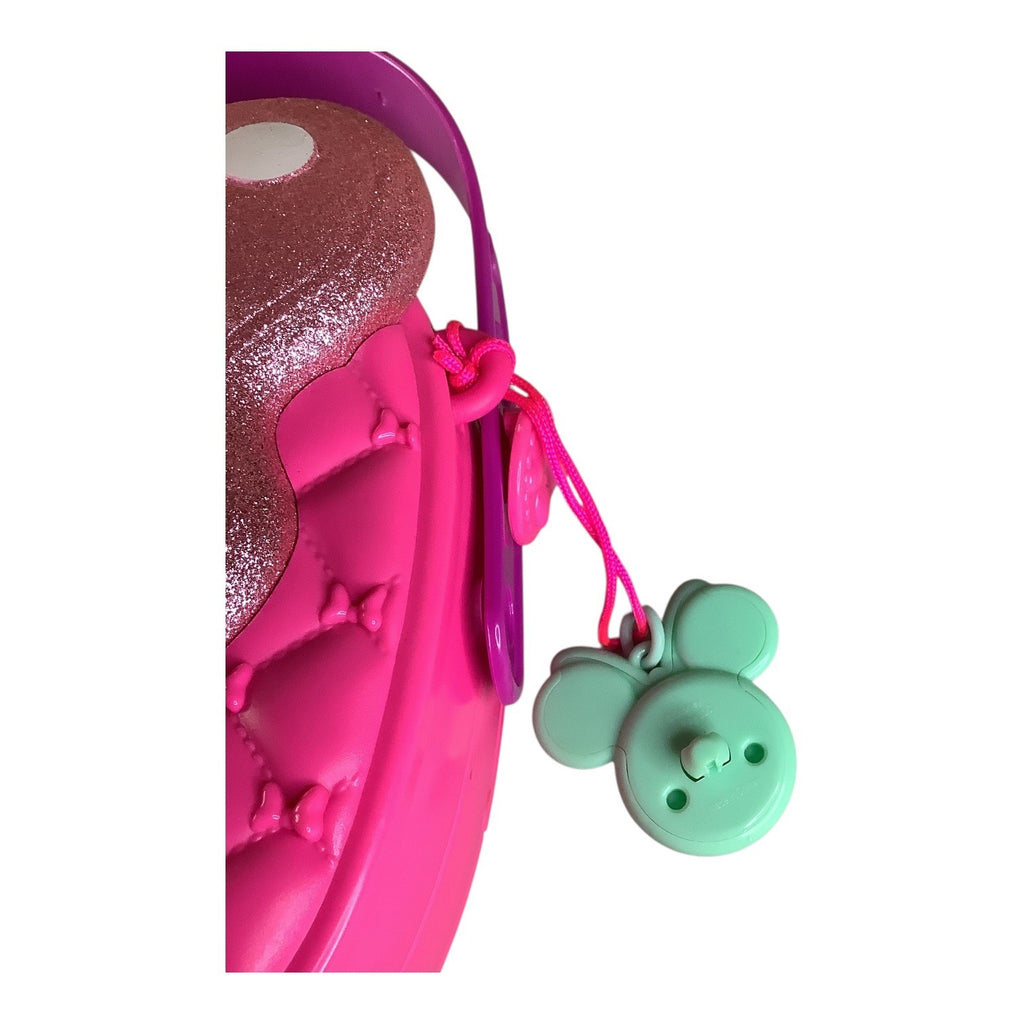 Minnie Mouse Hot Pink Purse with Glitter Bow Plastic Disney Girls Pocketbook