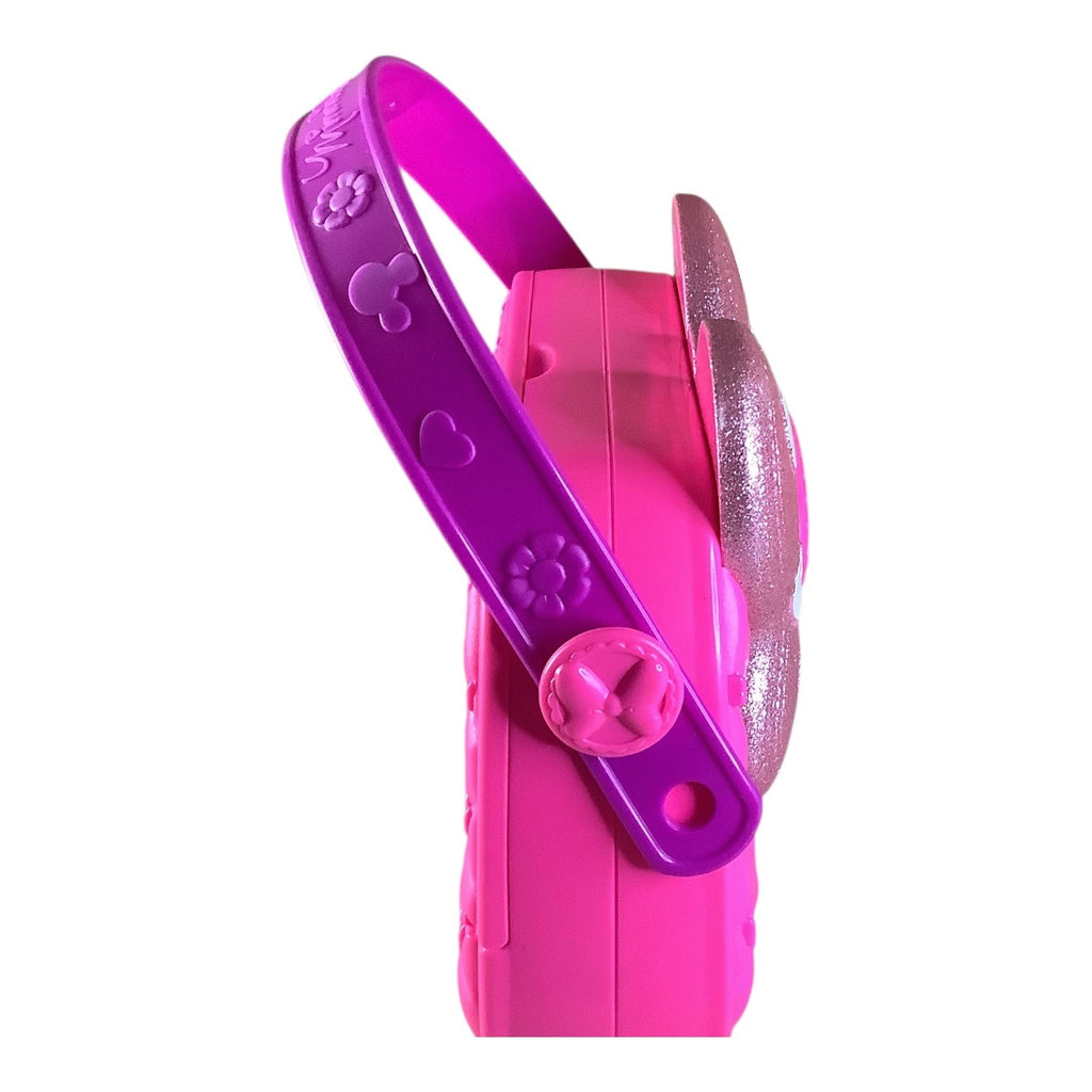 Minnie Mouse Hot Pink Purse with Glitter Bow Plastic Disney Girls Pocketbook