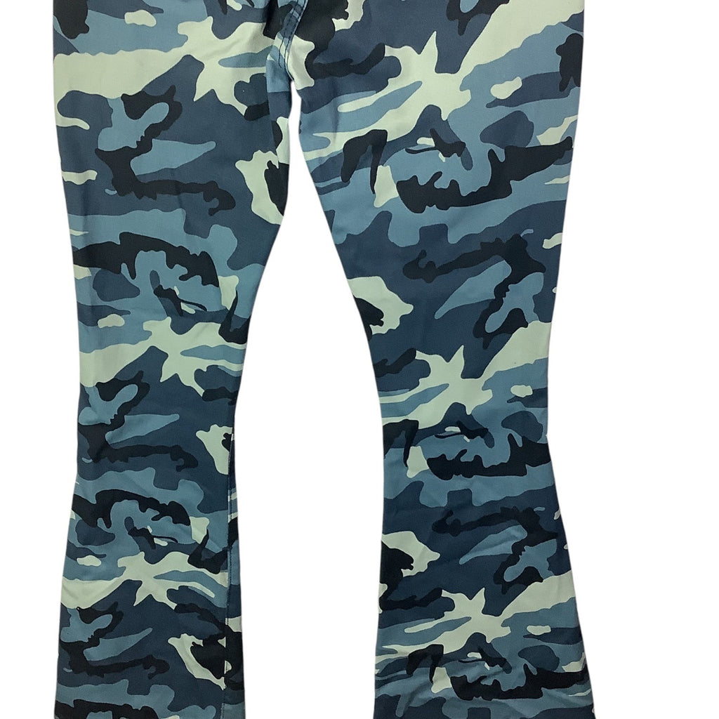 Celebrity Ace Women's Camouflage Jeans  Flare & Wide Leg Blue 28in Waist