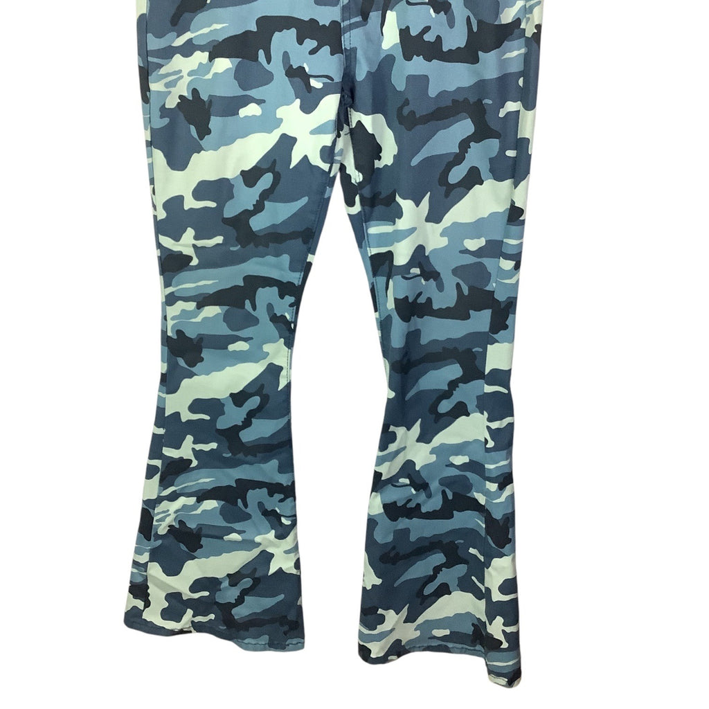 Celebrity Ace Women's Camouflage Jeans  Flare & Wide Leg Blue 28in Waist