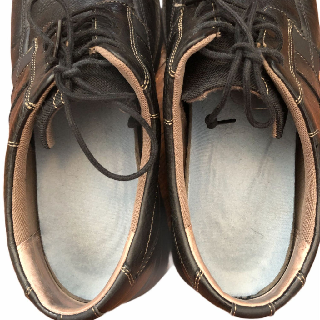 Clarks Espace Men’s Size 13M Casual Lace Up Oxford Brown Leather Shoes Durable