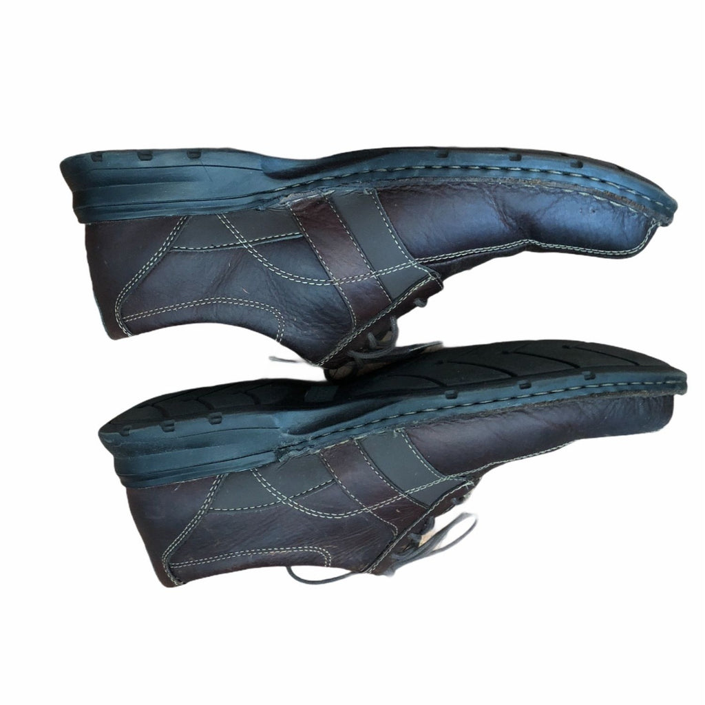 Clarks Espace Men’s Size 13M Casual Lace Up Oxford Brown Leather Shoes Durable