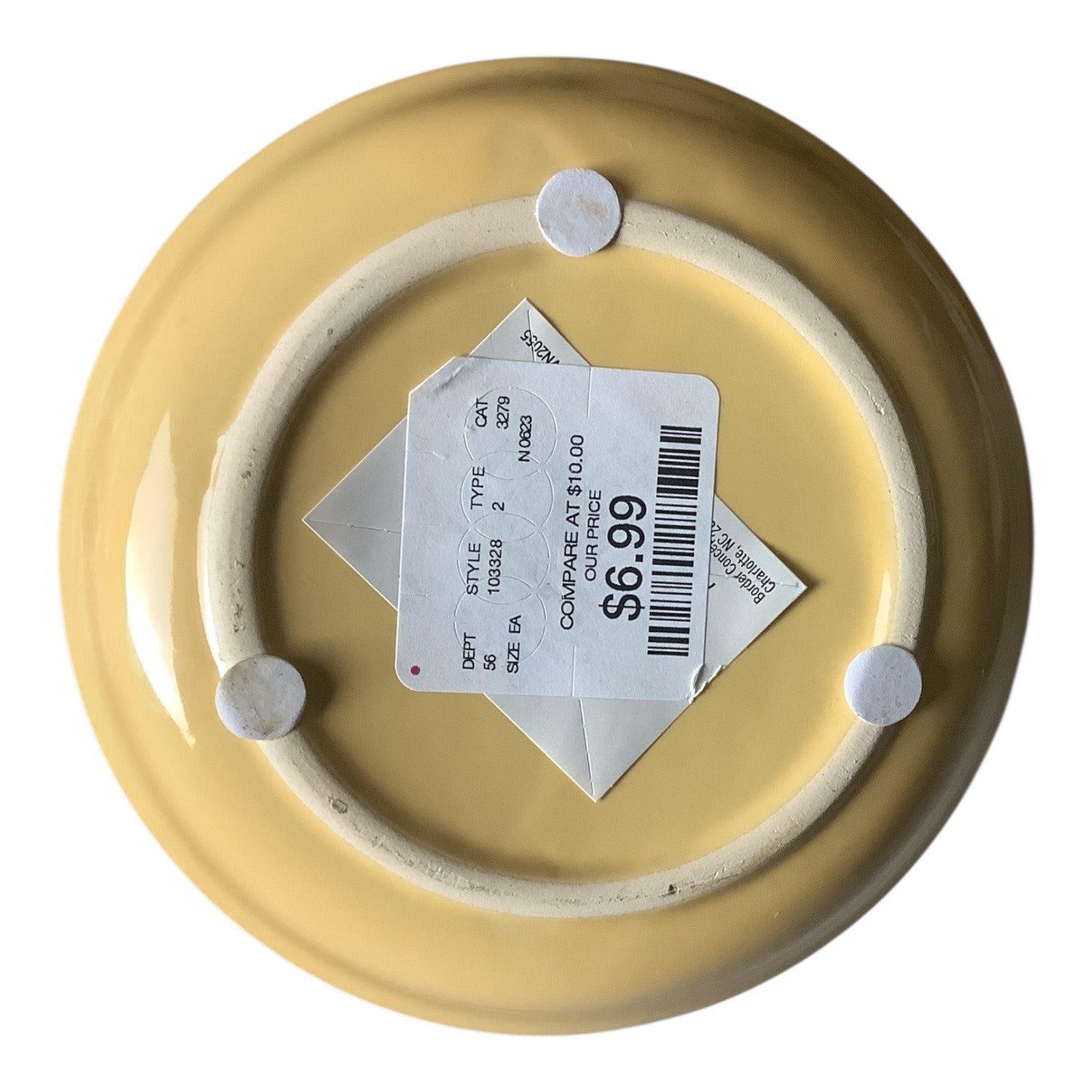 Shabby Chic Pink Faux Peony Floral & Yellow Ribbed Ceramic Pot Set Home Decor