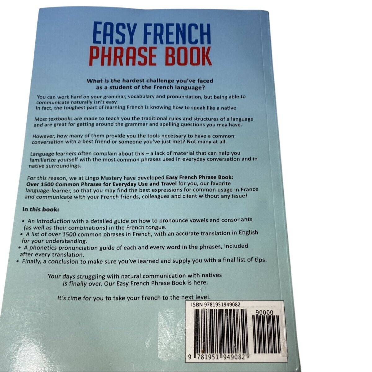 Easy French Phrase Book: Over 1500 Phrases For Travel & Everyday Use Language Guide