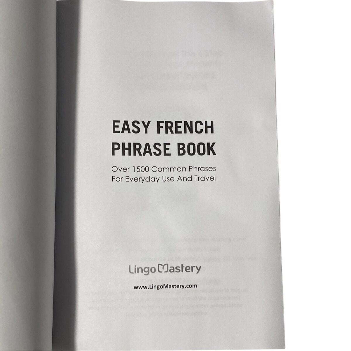 Easy French Phrase Book: Over 1500 Phrases For Travel & Everyday Use Language Guide