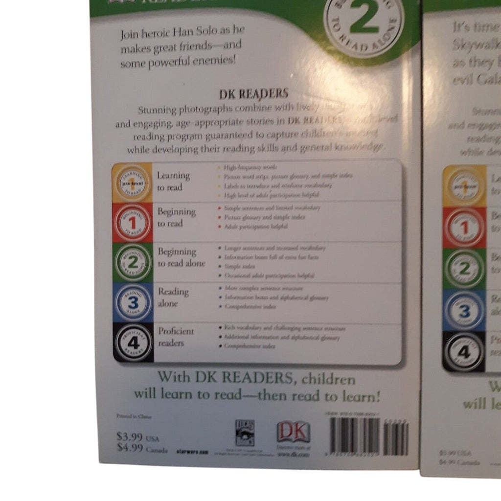 Star Wars DK Readers Level 2 Book Set: The Adventures Of Han Solo & Join The Rebels
