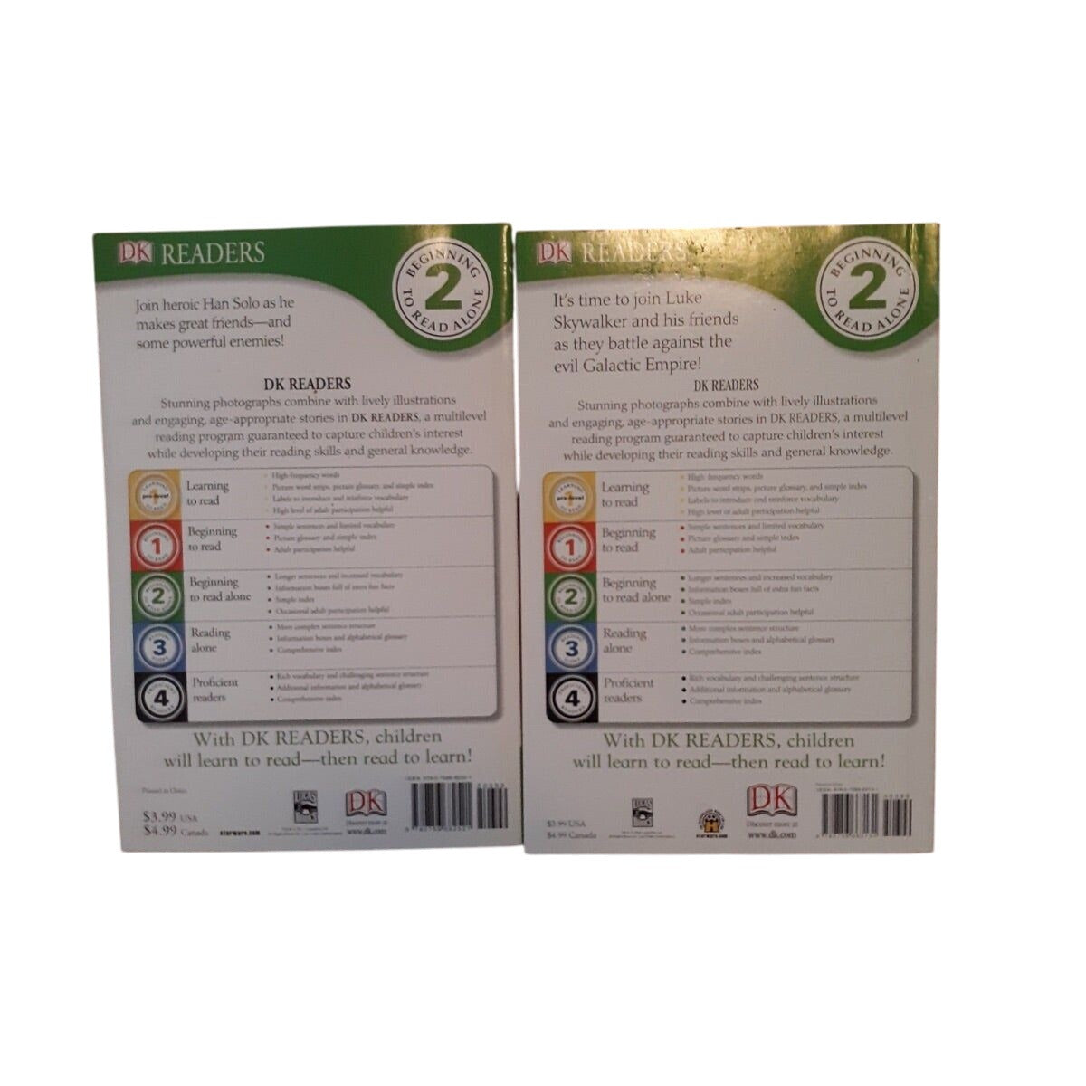 Star Wars DK Readers Level 2 Book Set: The Adventures Of Han Solo & Join The Rebels