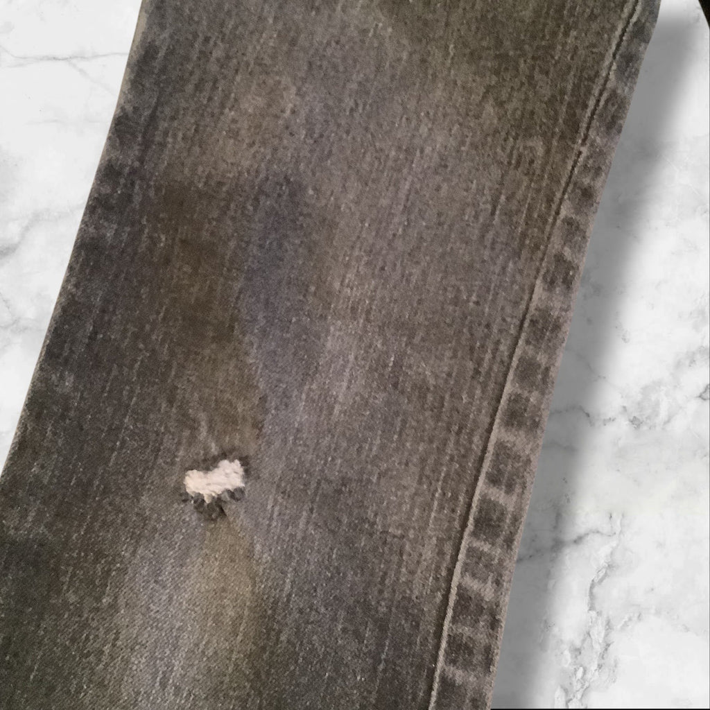 PellePelle Girls Size 6X Black Jeans With Belle Belle Design & Embroidered Cuffs