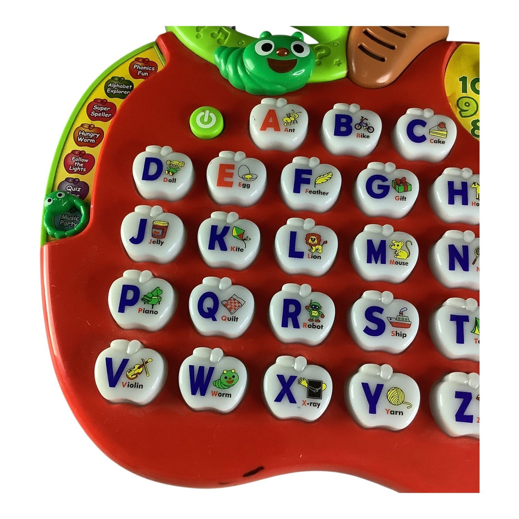 VTech Alphabet Apple Interactive Learning Toy Untested Batteries Needed
