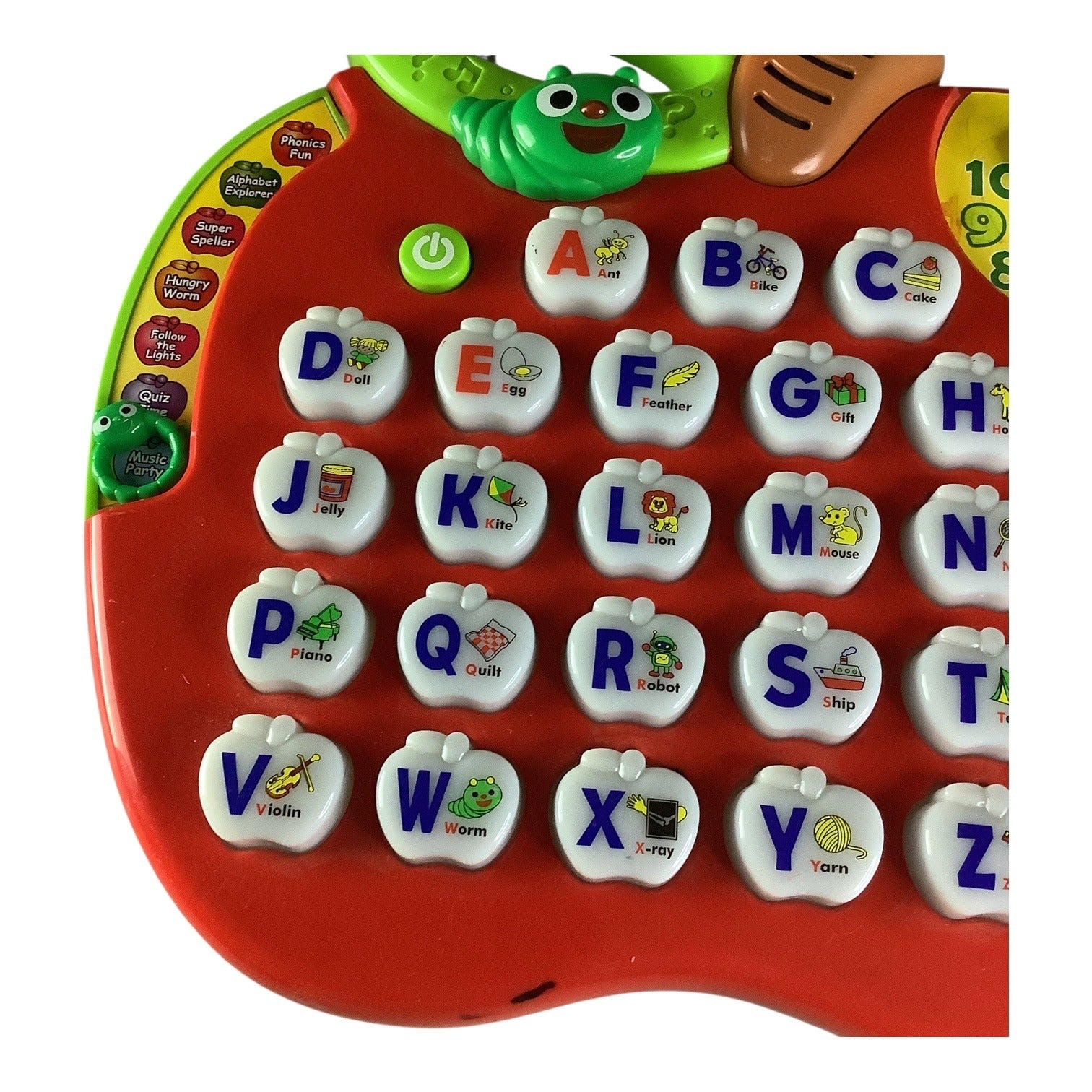 VTech Alphabet Apple Interactive Learning Toy Untested Batteries Needed