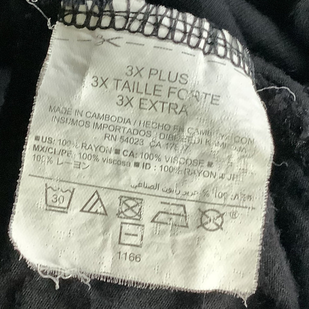 Old Navy Womens Black Graphic Tank Top 3X Plus When Do We Leave Print