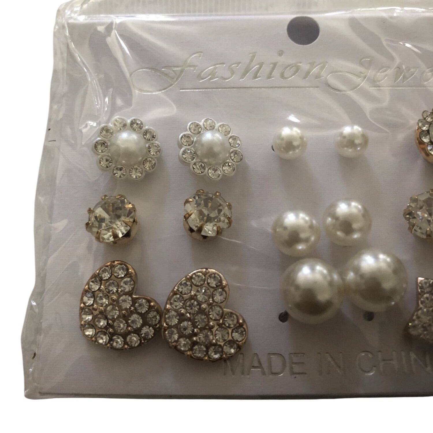 Fashion Jewelry Earring Lot 1 set of 9 pairs 1 Pack