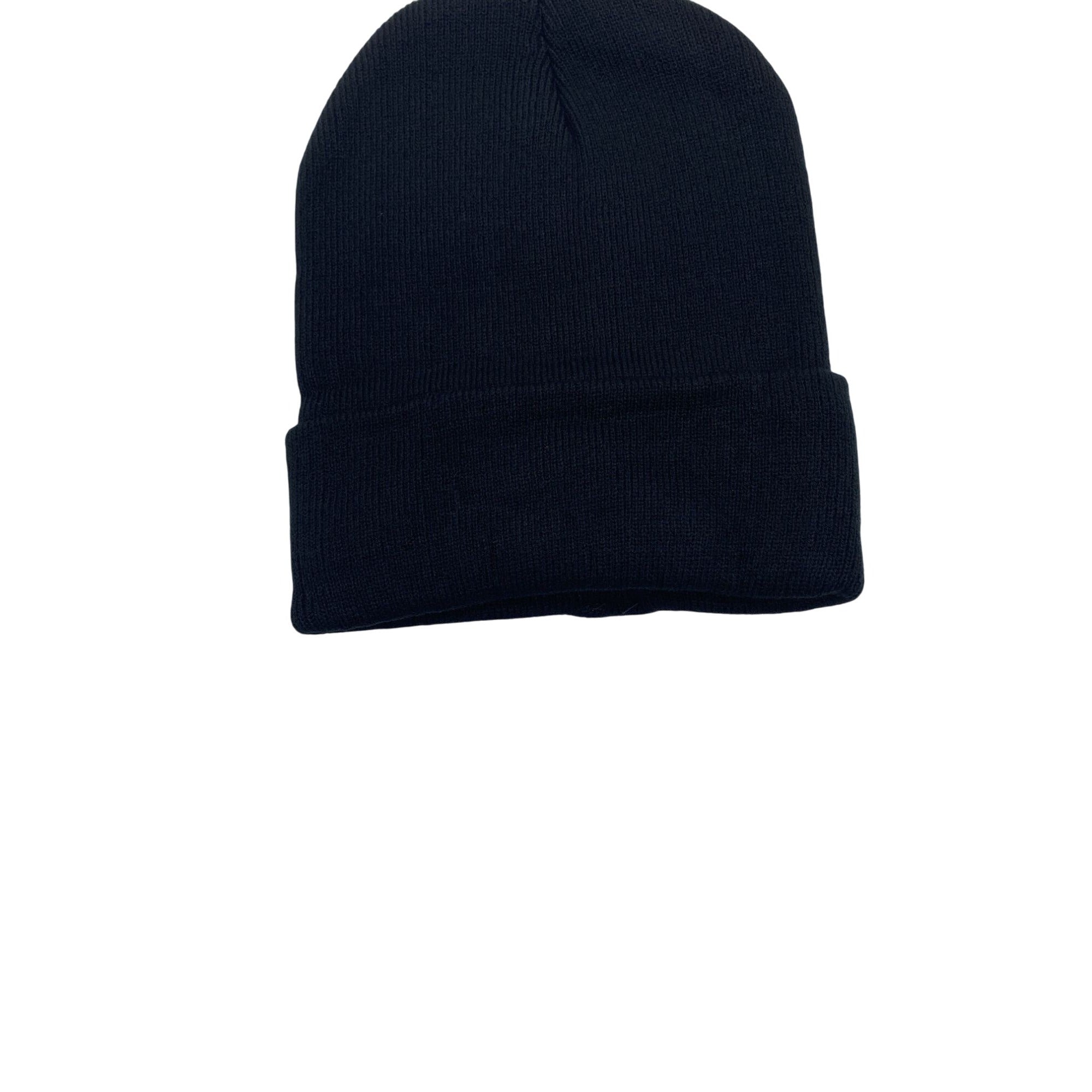 Ultra Bright 5 LED Black Winter Beanie Cap Warm Knit Hat Unisex With Light