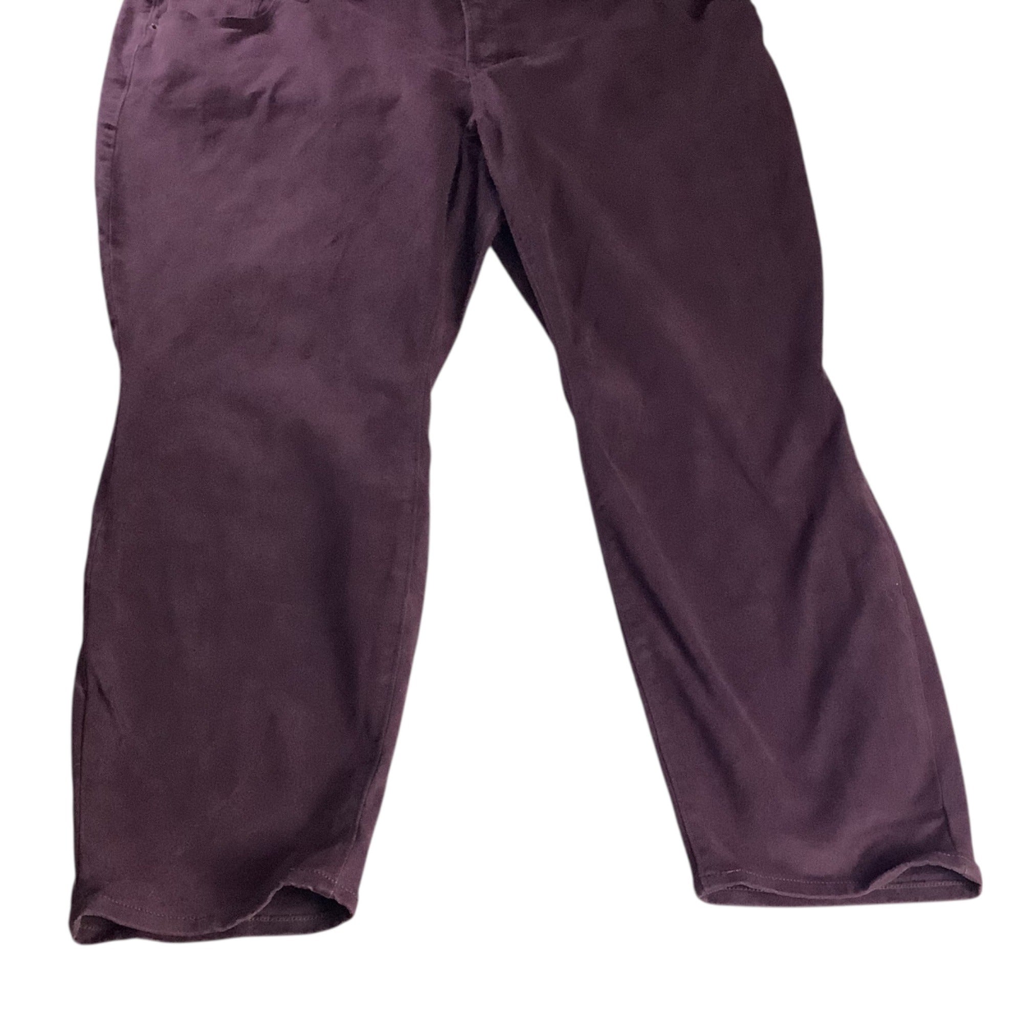 Old Navy Rockstar Mid-Rise Pants Womens Size 28 Plus Reg Purple Stretchy Skinny