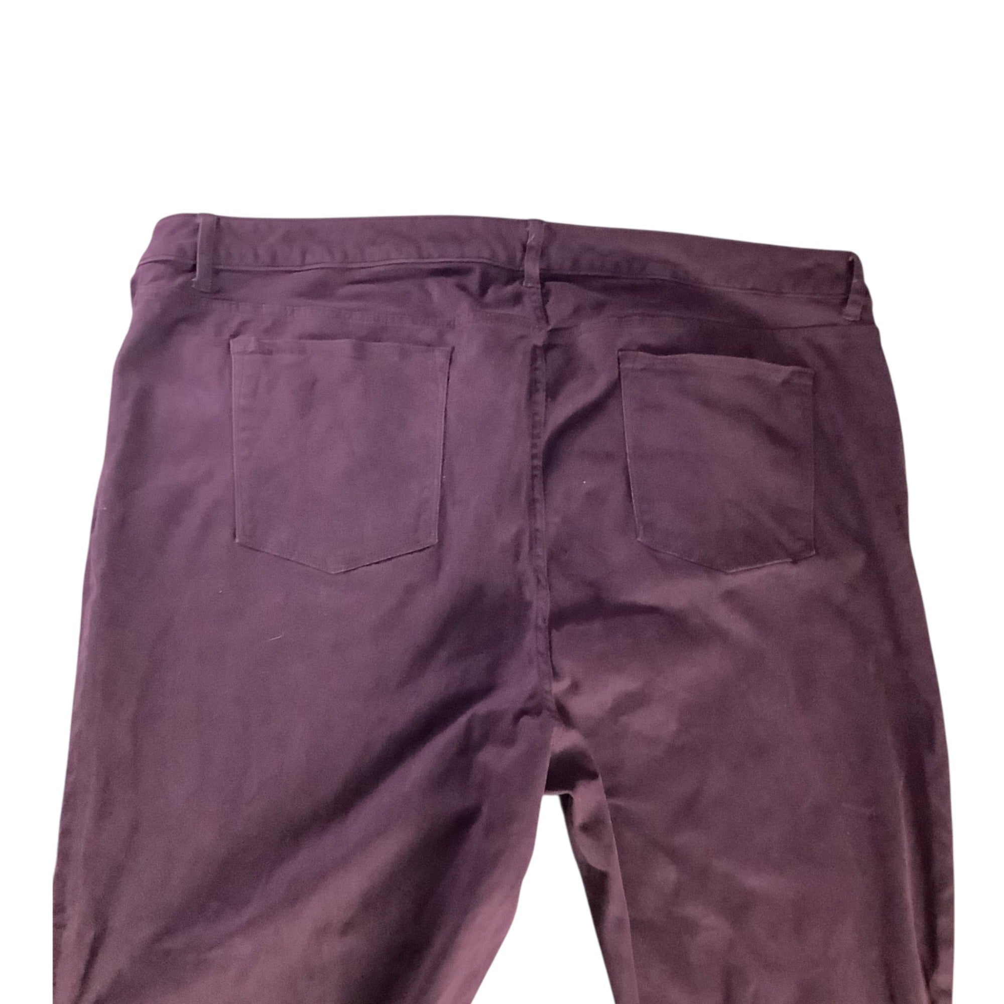 Old Navy Rockstar Mid-Rise Pants Womens Size 28 Plus Reg Purple Stretchy Skinny