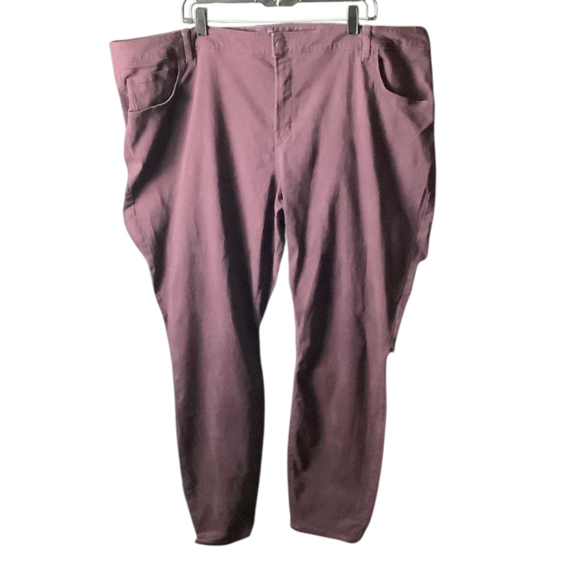 Old Navy Rockstar Mid-Rise Pants Womens Size 28 Plus Reg Purple Stretchy Skinny