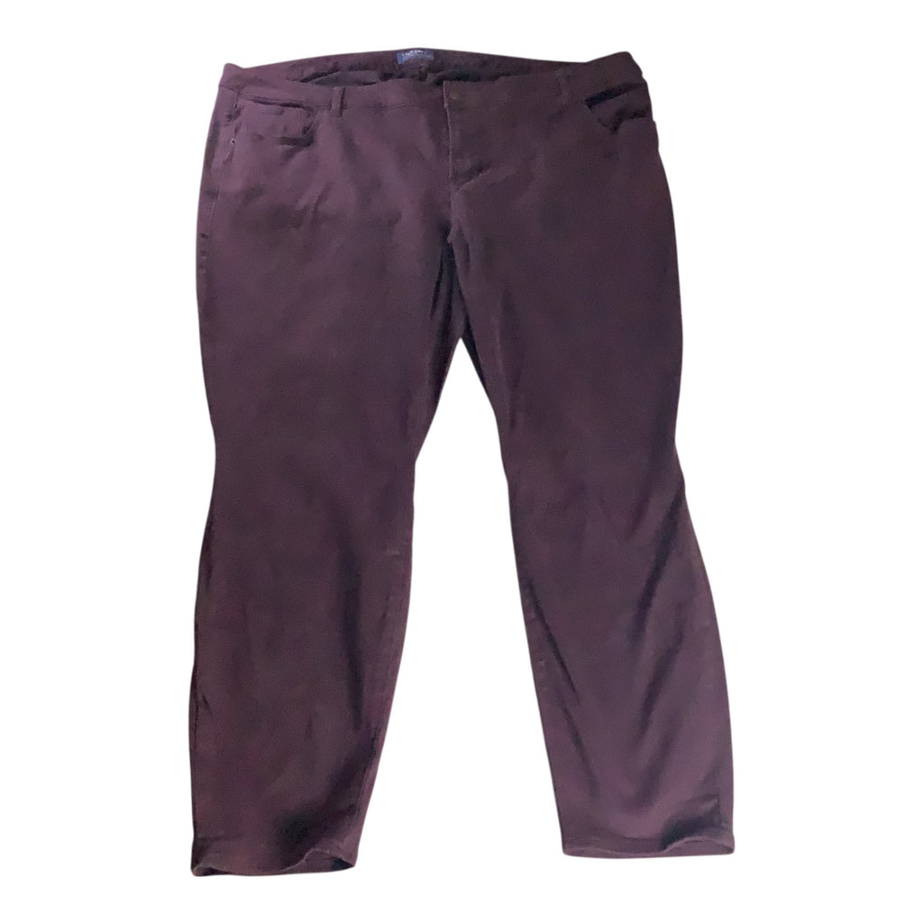 Old Navy Rockstar Mid-Rise Pants Womens Size 28 Plus Reg Purple Stretchy Skinny