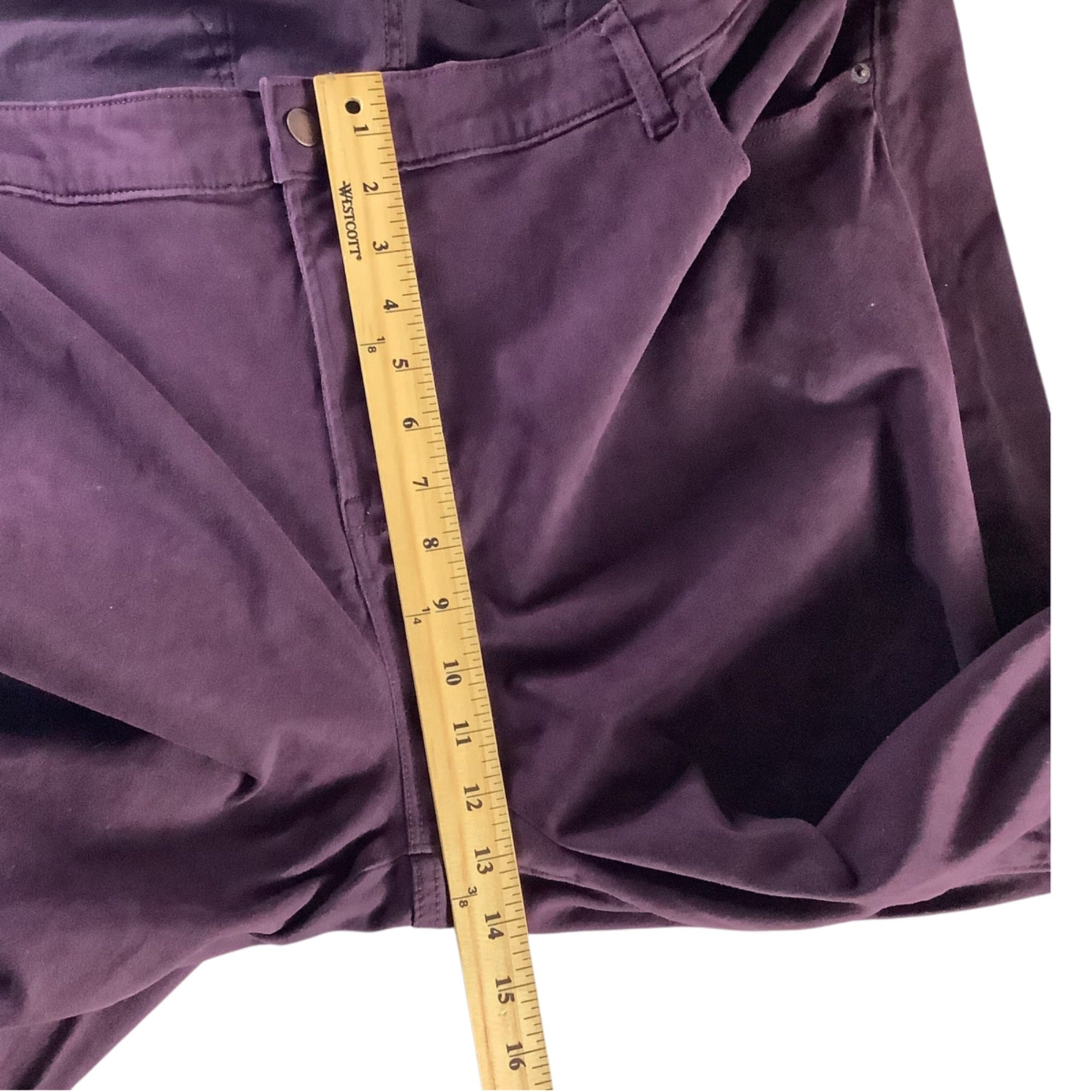 Old Navy Rockstar Mid-Rise Pants Womens Size 28 Plus Reg Purple Stretchy Skinny