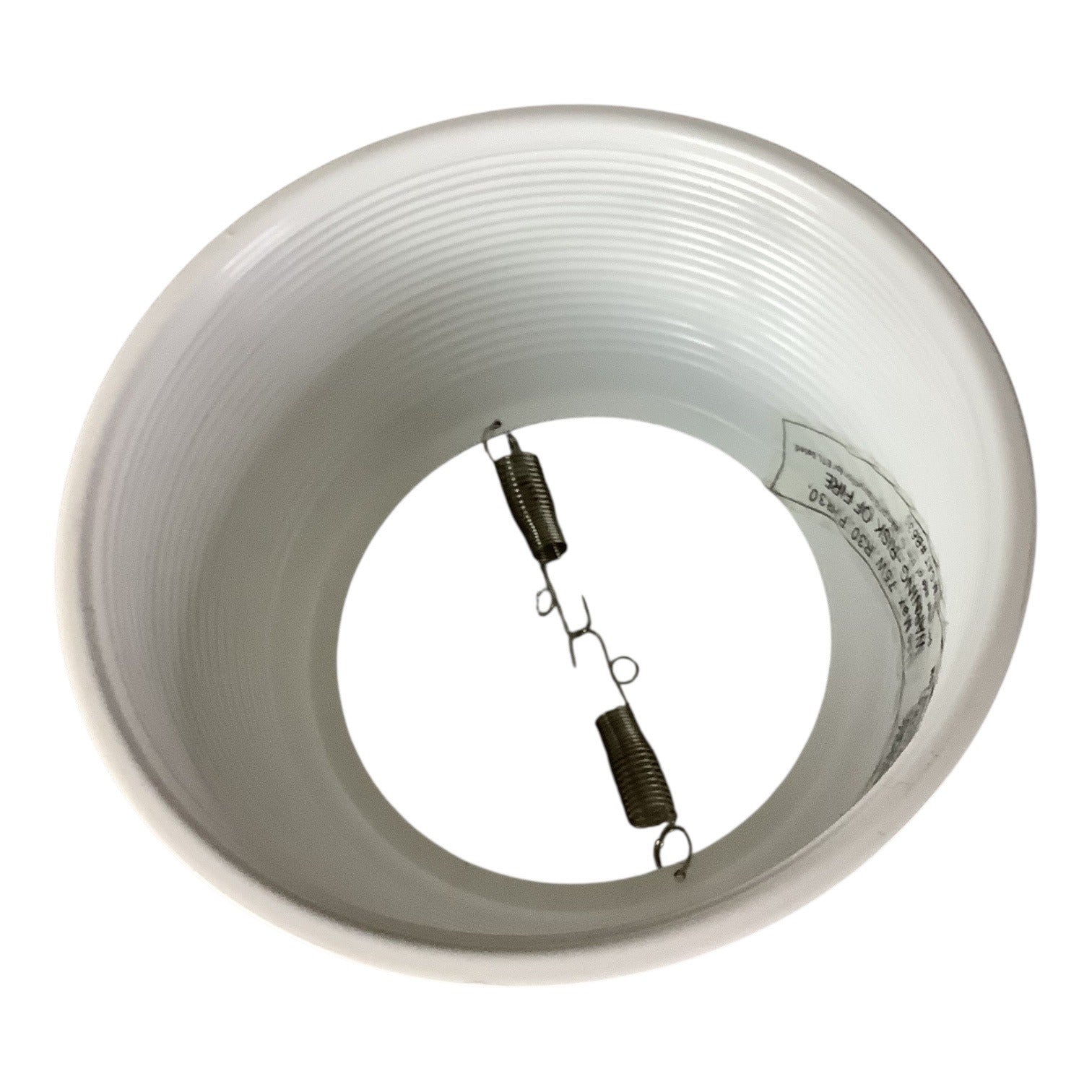 Elite Lighting White Baffle & Trim R30 PAR30 Recessed Light Trim B530 Spring Clip