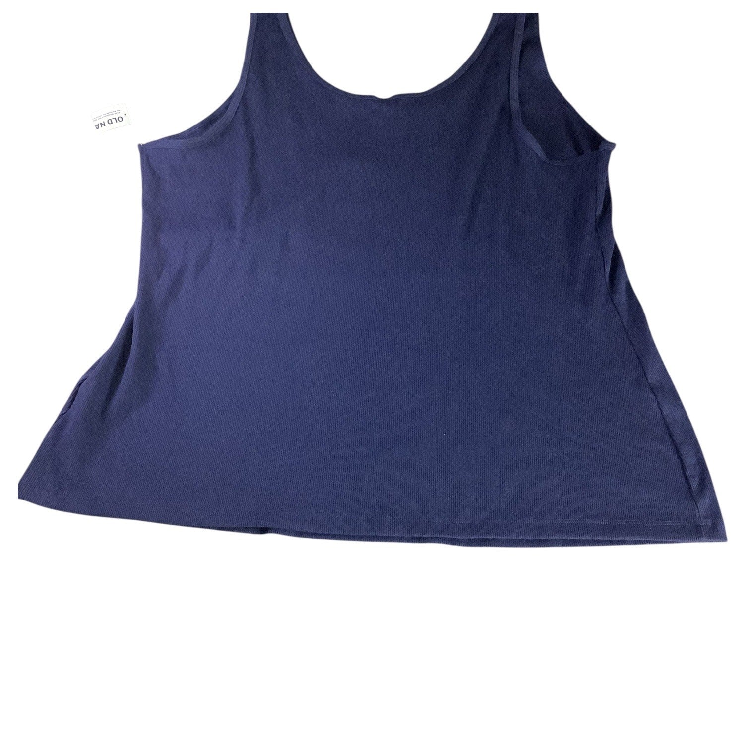 Old Navy Women's Plus Size 3X Blue First Layer Rib Knit Scoop Neck Tank Top