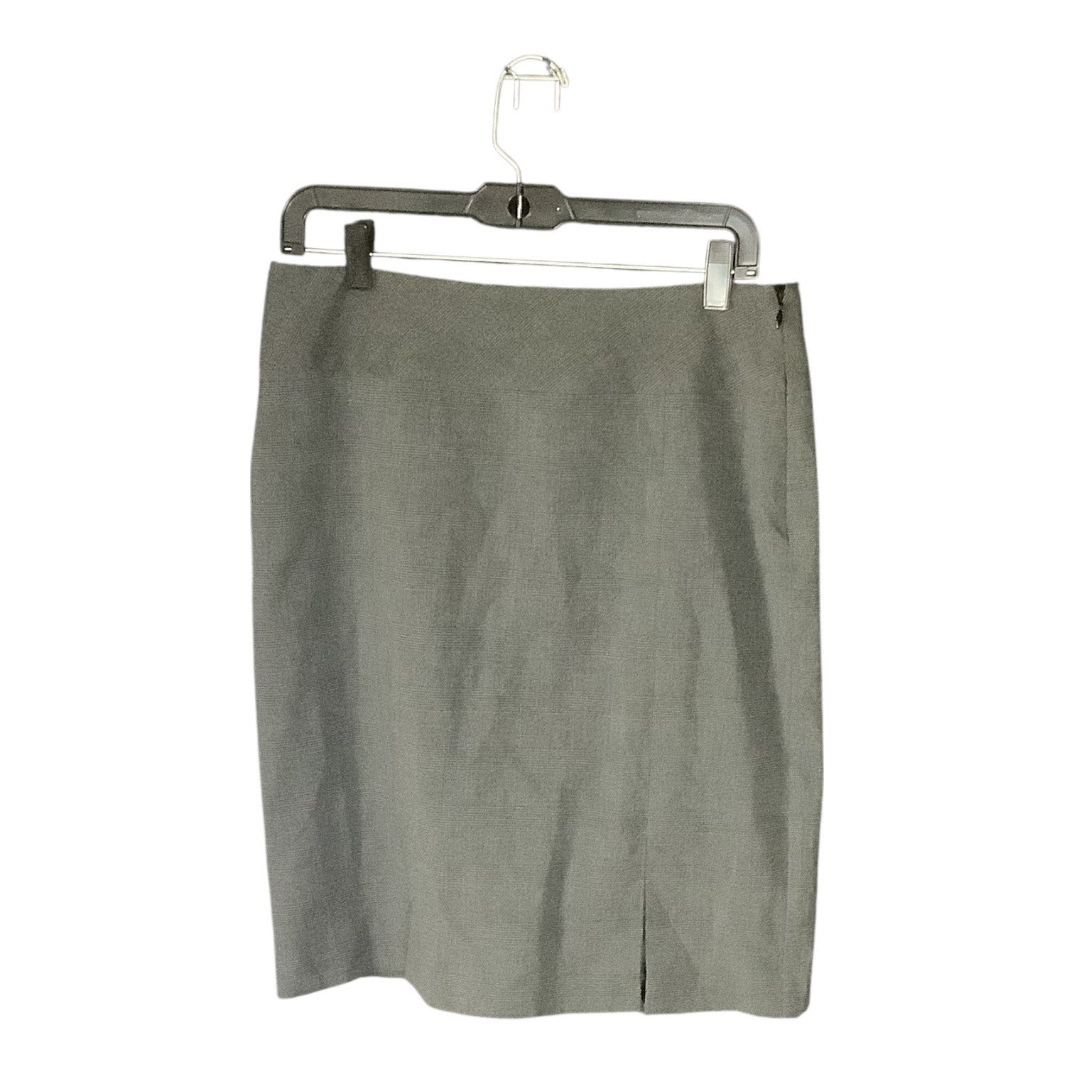 AXCESS Liz Claiborne Womens Gray Stretch Plaid Pencil Skirt Size 8 Lined Career