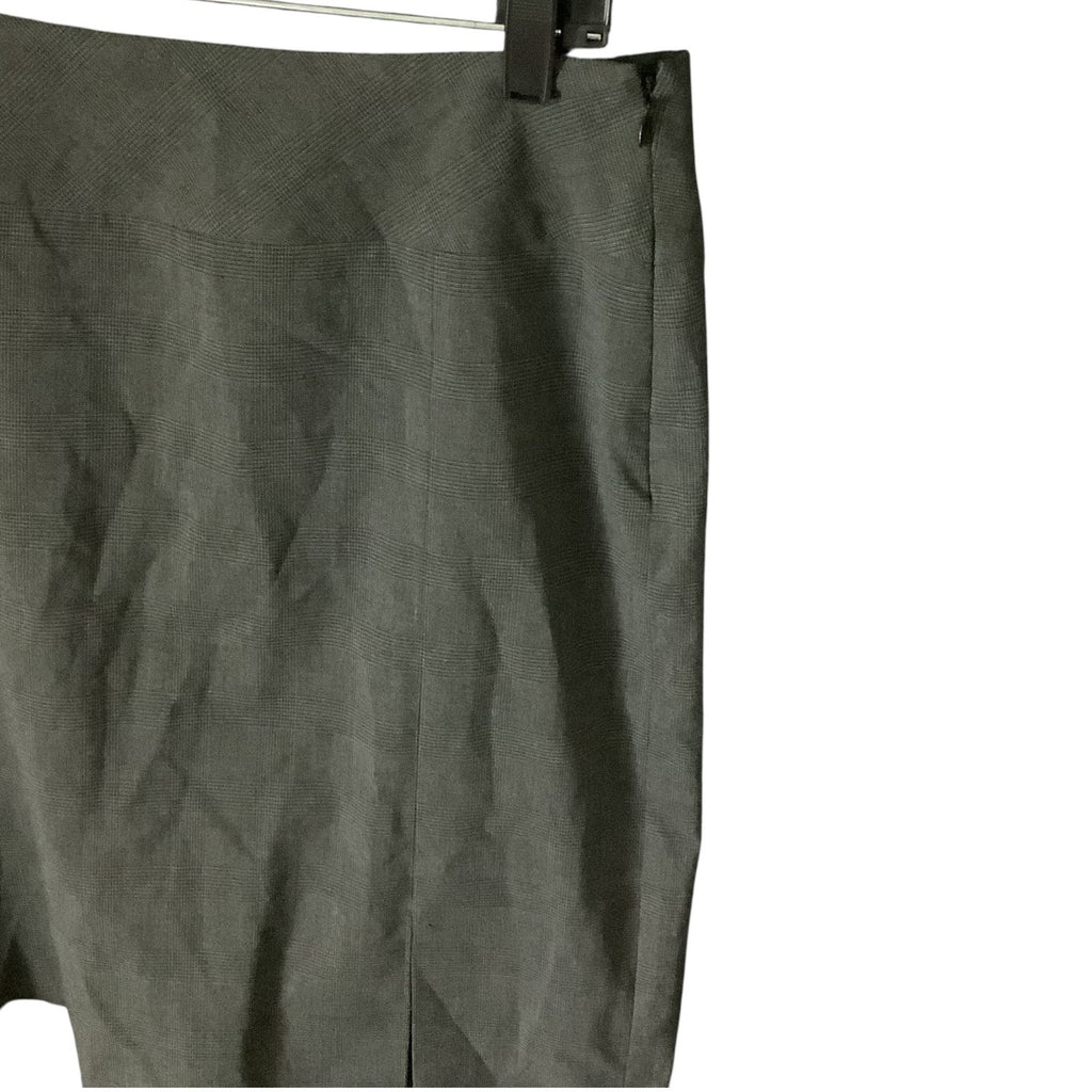 AXCESS Liz Claiborne Womens Gray Stretch Plaid Pencil Skirt Size 8 Lined Career